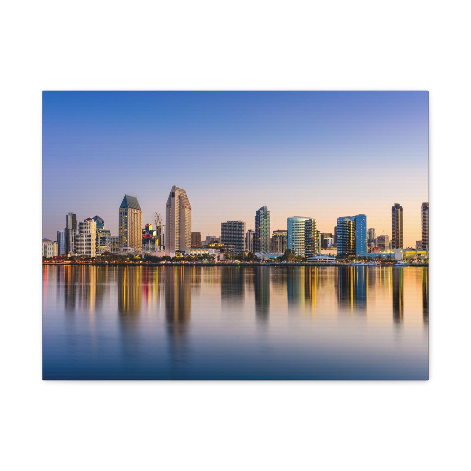 San Diego Daytime Skyline Canvas Artwork High-Quality Breathtaking Stunning Cityscape for Home Decor Ready to Hang-Express Your Love Gifts