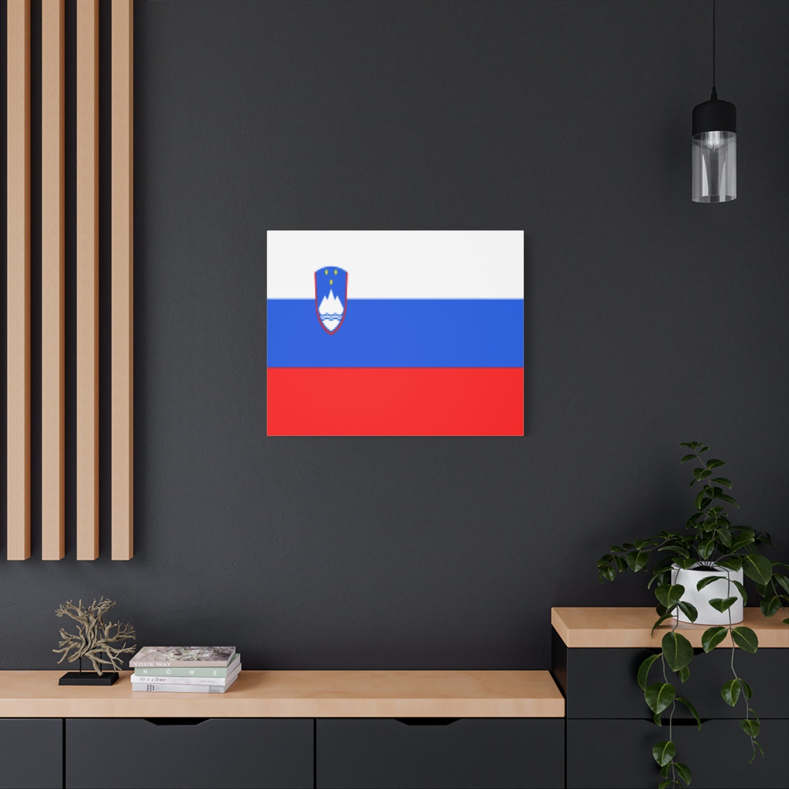 Slovenia Country Flag Canvas Vibrant Wall Art Unframed Home Decor-Express Your Love Gifts