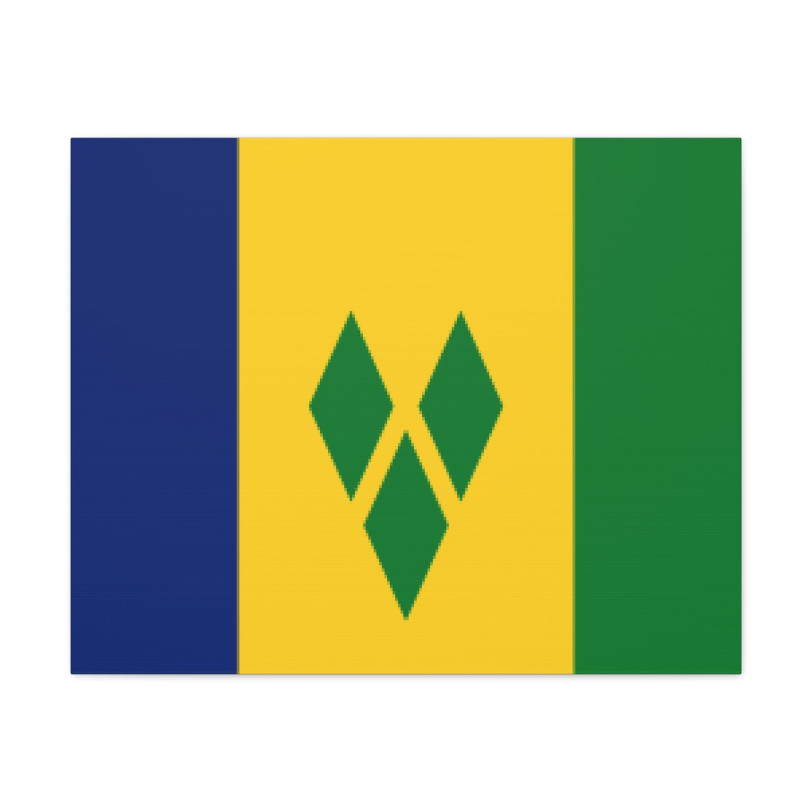 Saint Vincent and the Grenadines Country Flag Canvas Vibrant Wall Art Unframed Home Decor-Express Your Love Gifts