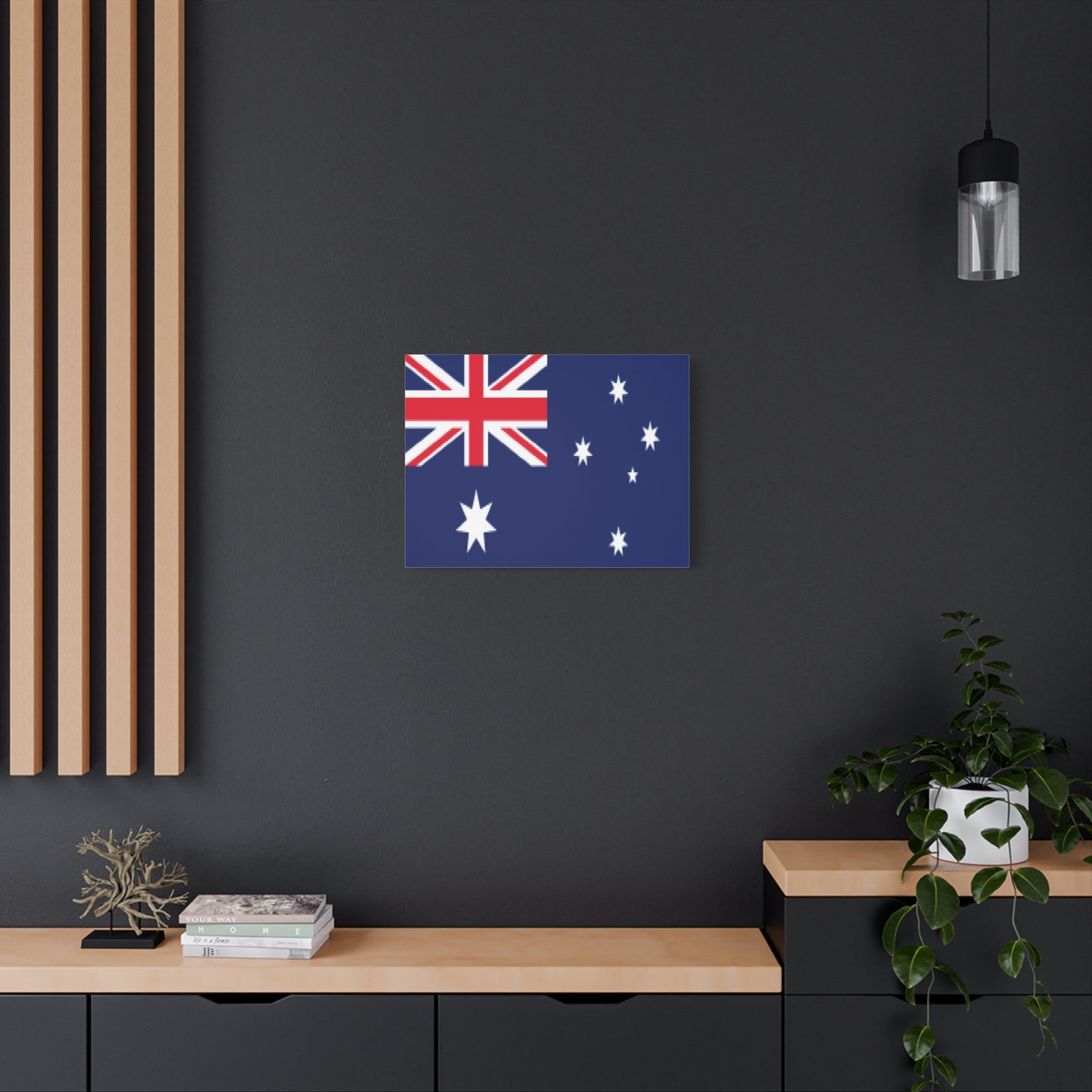 Australia Country Flag Canvas Vibrant Wall Art Unframed Home Decor-Express Your Love Gifts