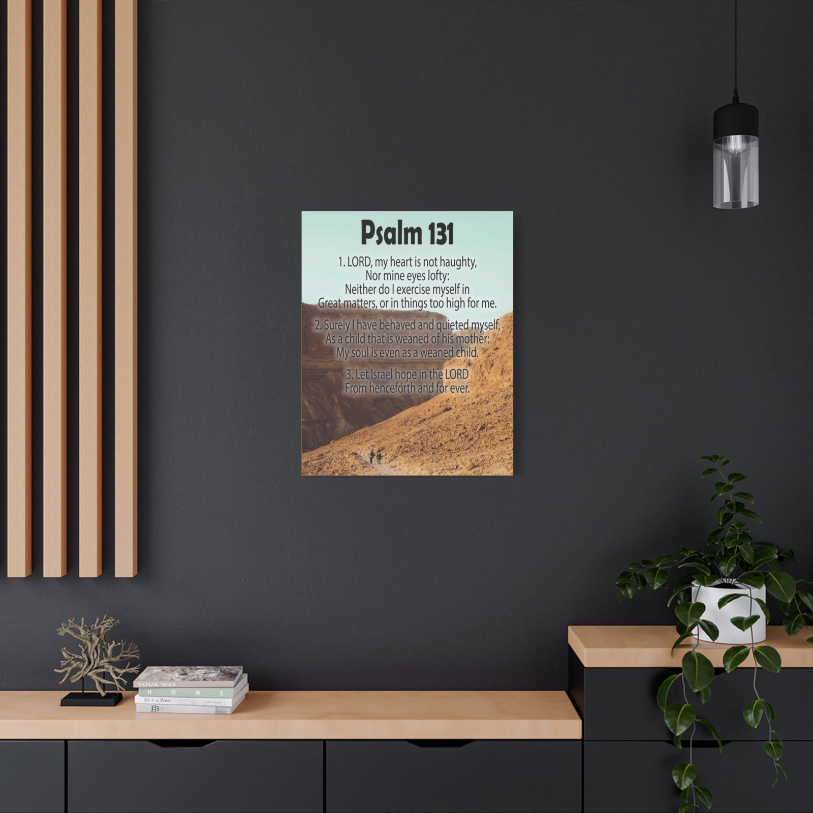 Scripture Walls Heart Not Haughty Psalm 131:1 Christian Wall Art Bible Verse Print Ready to Hang-Express Your Love Gifts