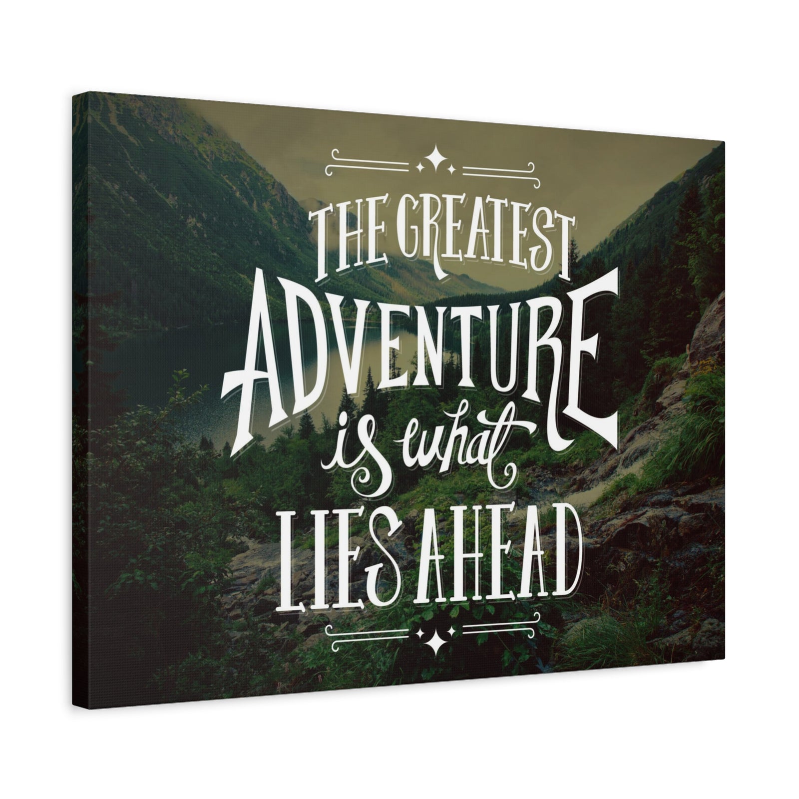 Inspirational Quote Canvas Greatest Adventure Wall Art Motivational Motto Inspiring Prints Artwork Decor Ready to Hang-Express Your Love Gifts