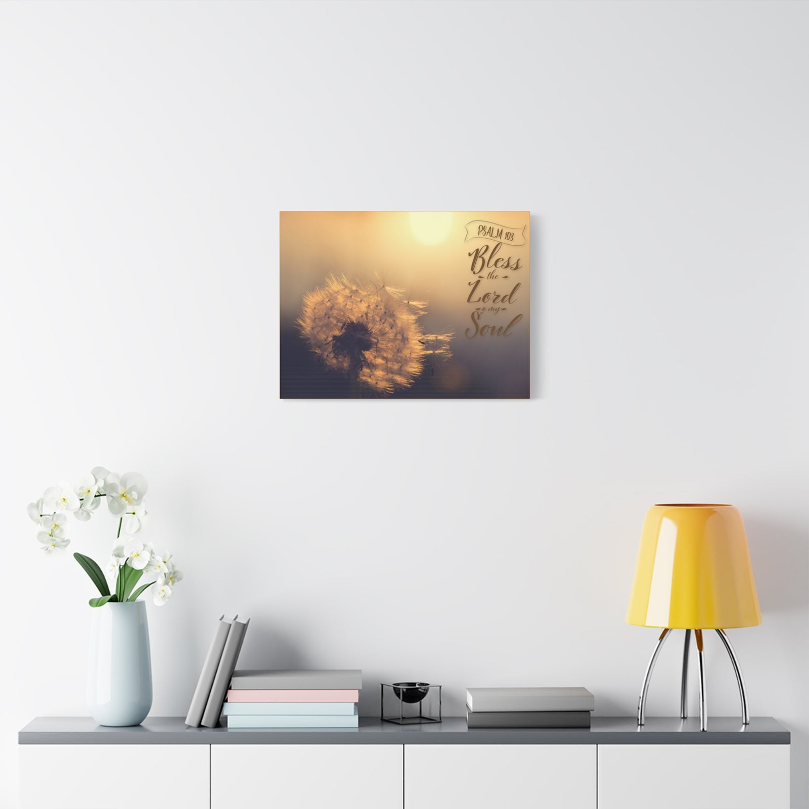 Scripture Walls Bless The Lord Psalm 103 Bible Verse Canvas Christian Wall Art Ready to Hang-Express Your Love Gifts