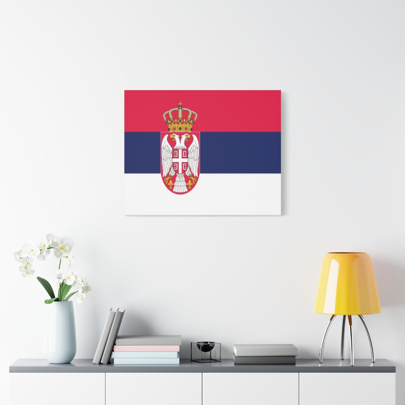 Serbia Country Flag Canvas Vibrant Wall Art Unframed Home Decor-Express Your Love Gifts