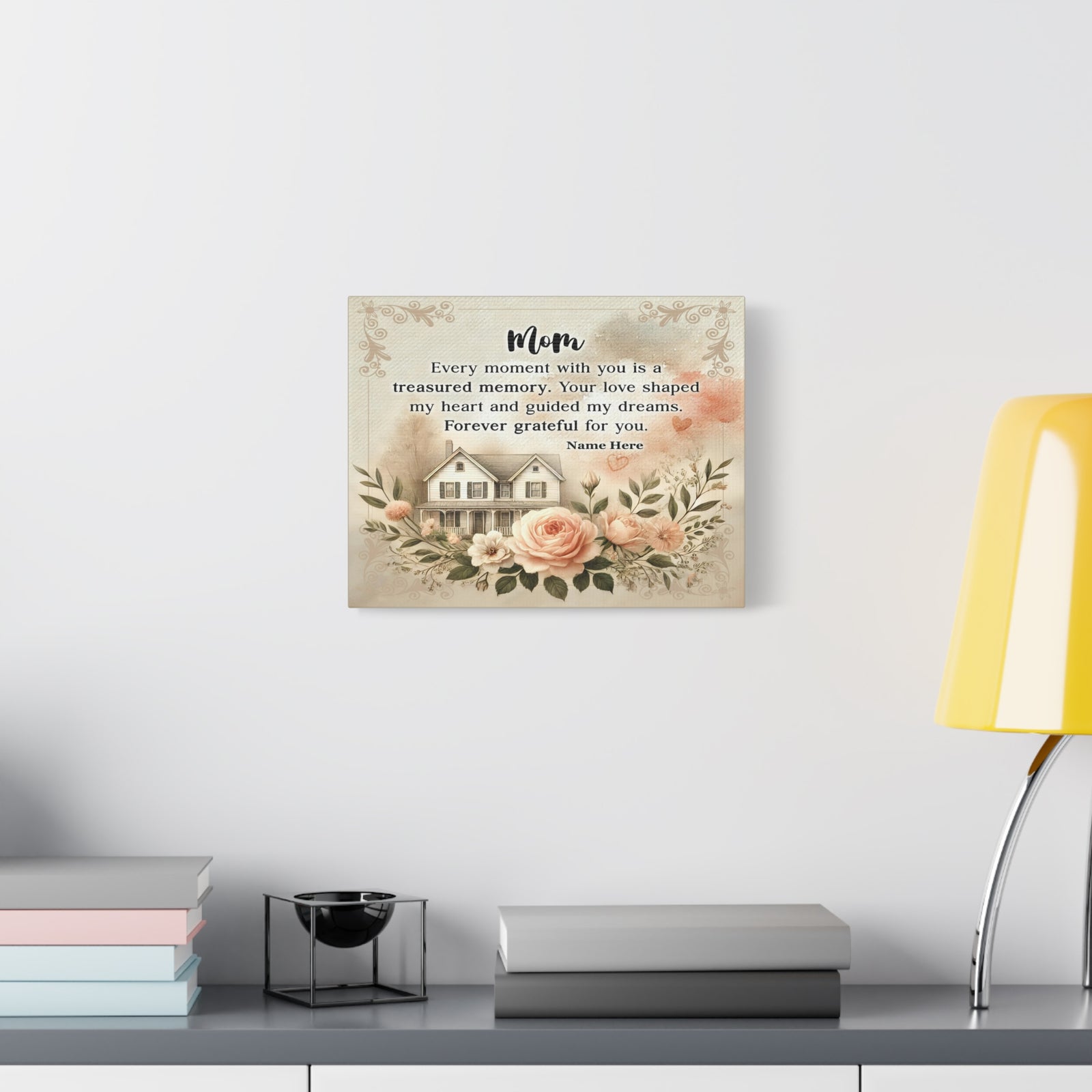 Personalized To Mom Treasured Memory Elegant Home Décor-Express Your Love Gifts