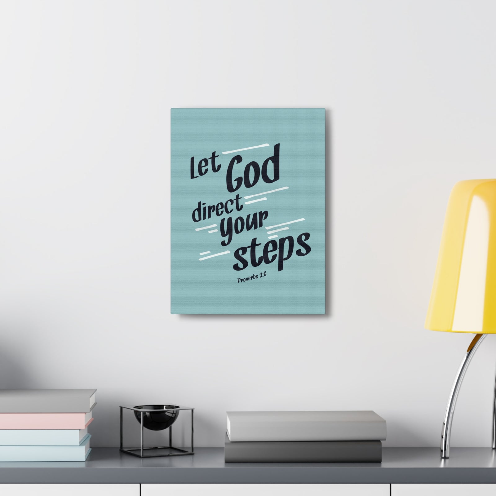 Scripture Walls God Direct Your Steps Proverbs 3:6 Bible Verse Canvas Christian Wall Art Ready to Hang-Express Your Love Gifts