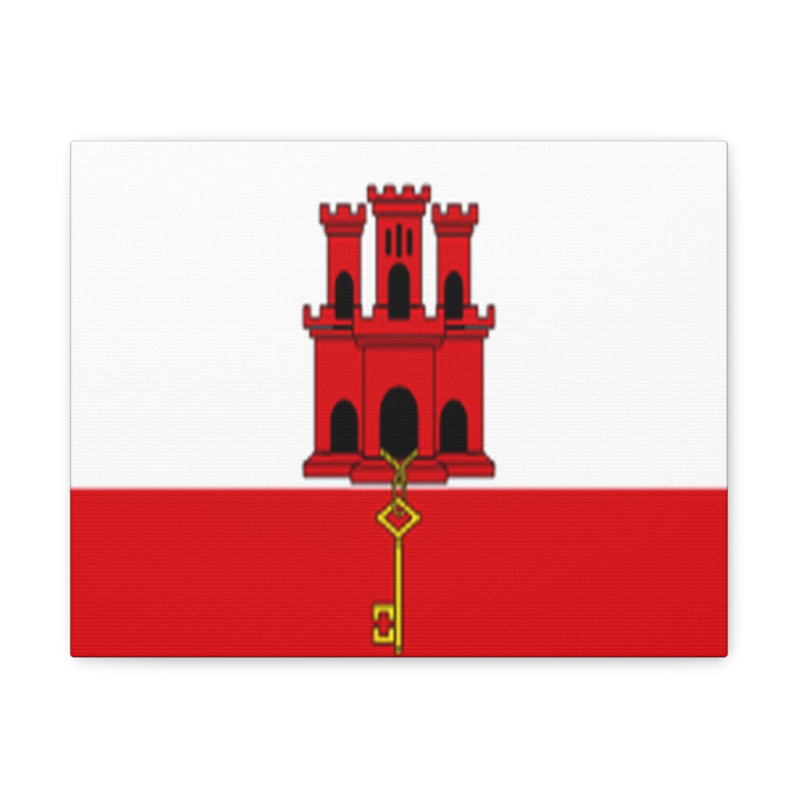 Gibraltar Country Flag Canvas Vibrant Wall Art Unframed Home Decor-Express Your Love Gifts