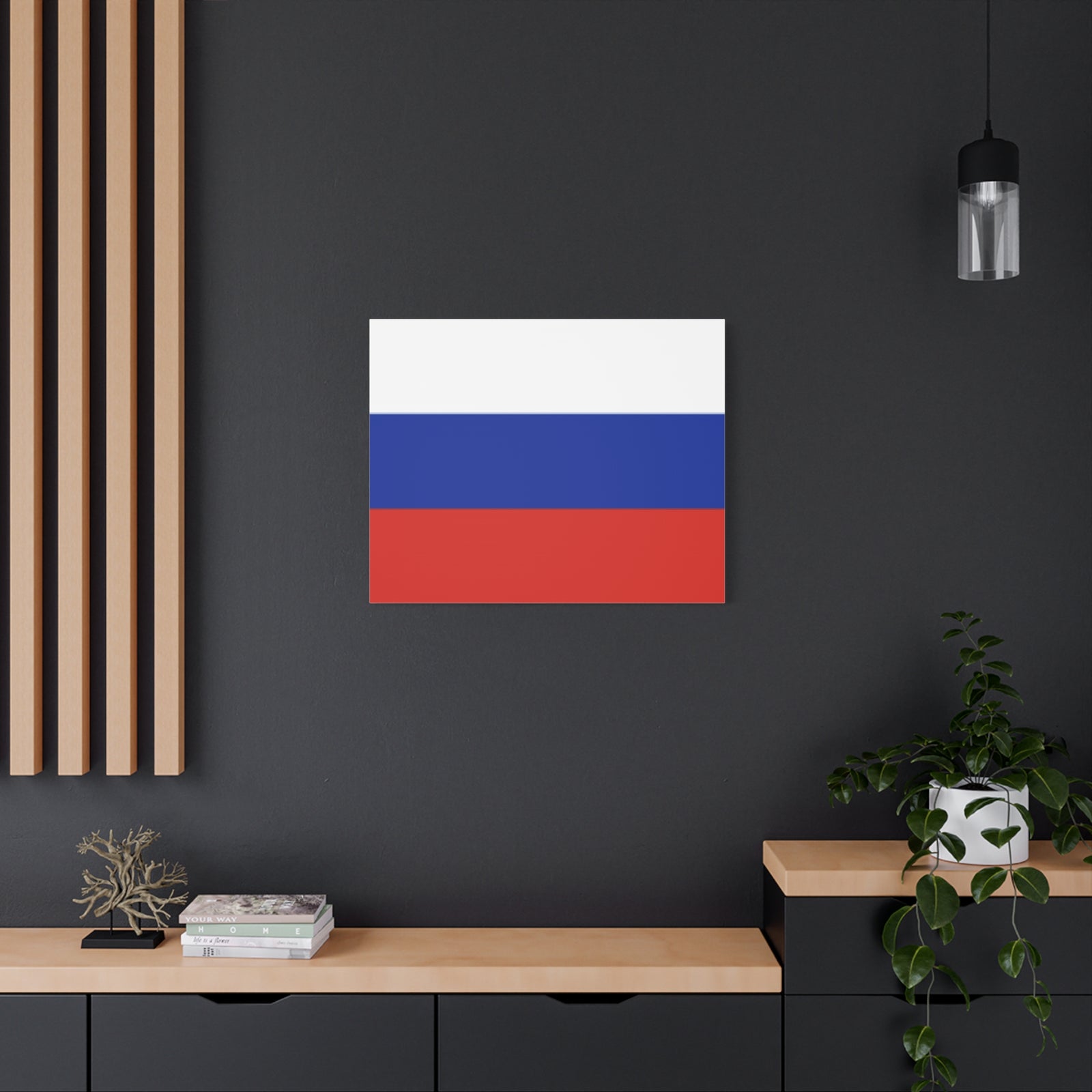 Russia Country Flag Canvas Vibrant Wall Art Unframed Home Decor-Express Your Love Gifts