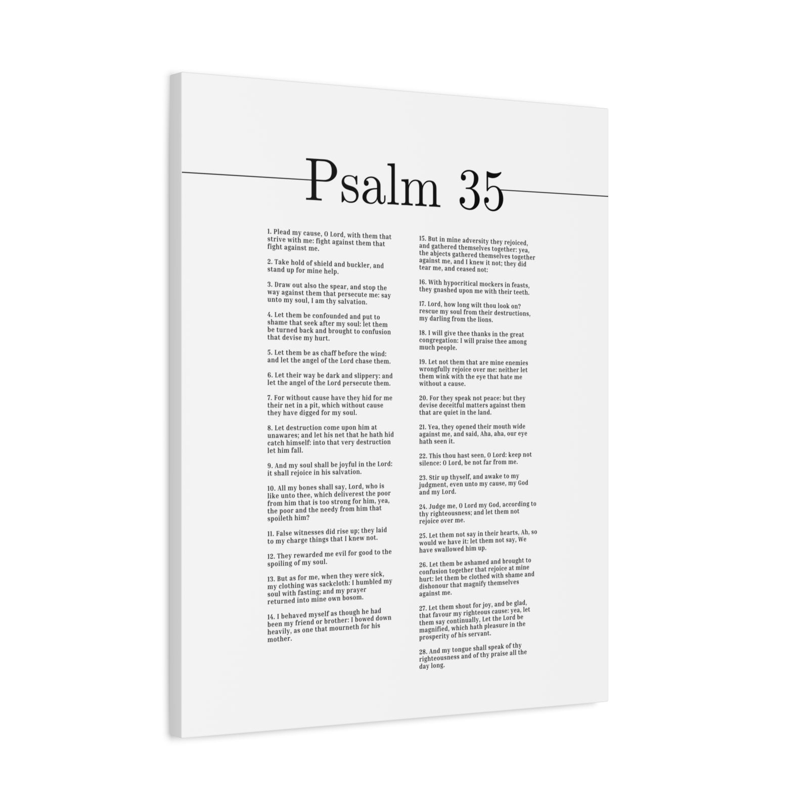 Scripture Canvas My Soul Shall Be Joyful Psalm 35 Christian Wall Art Bible Verse Print Ready to Hang-Express Your Love Gifts