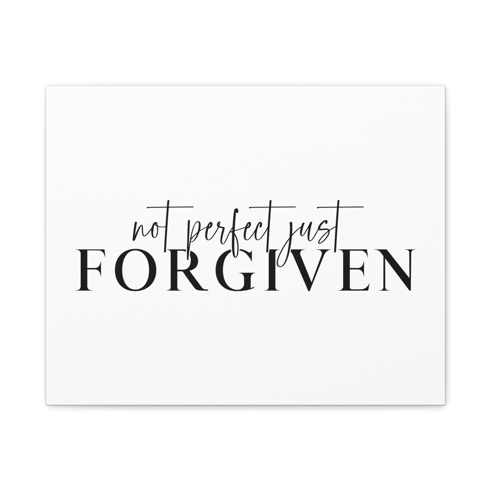 Scripture Canvas Just Forgiven Ephesians 1:7 Christian Wall Art Print Ready to Hang-Express Your Love Gifts