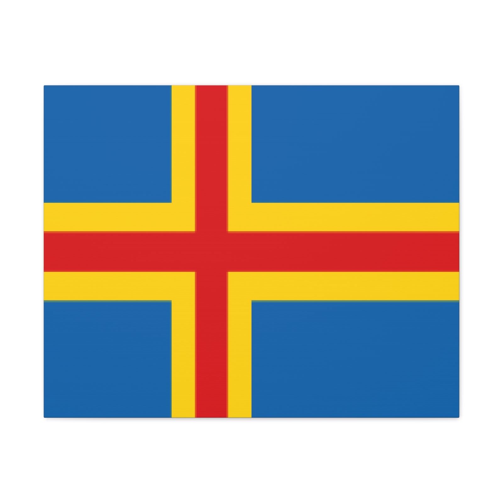 Aland Islands Country Flag Canvas Vibrant Wall Art Unframed Home Decor-Express Your Love Gifts