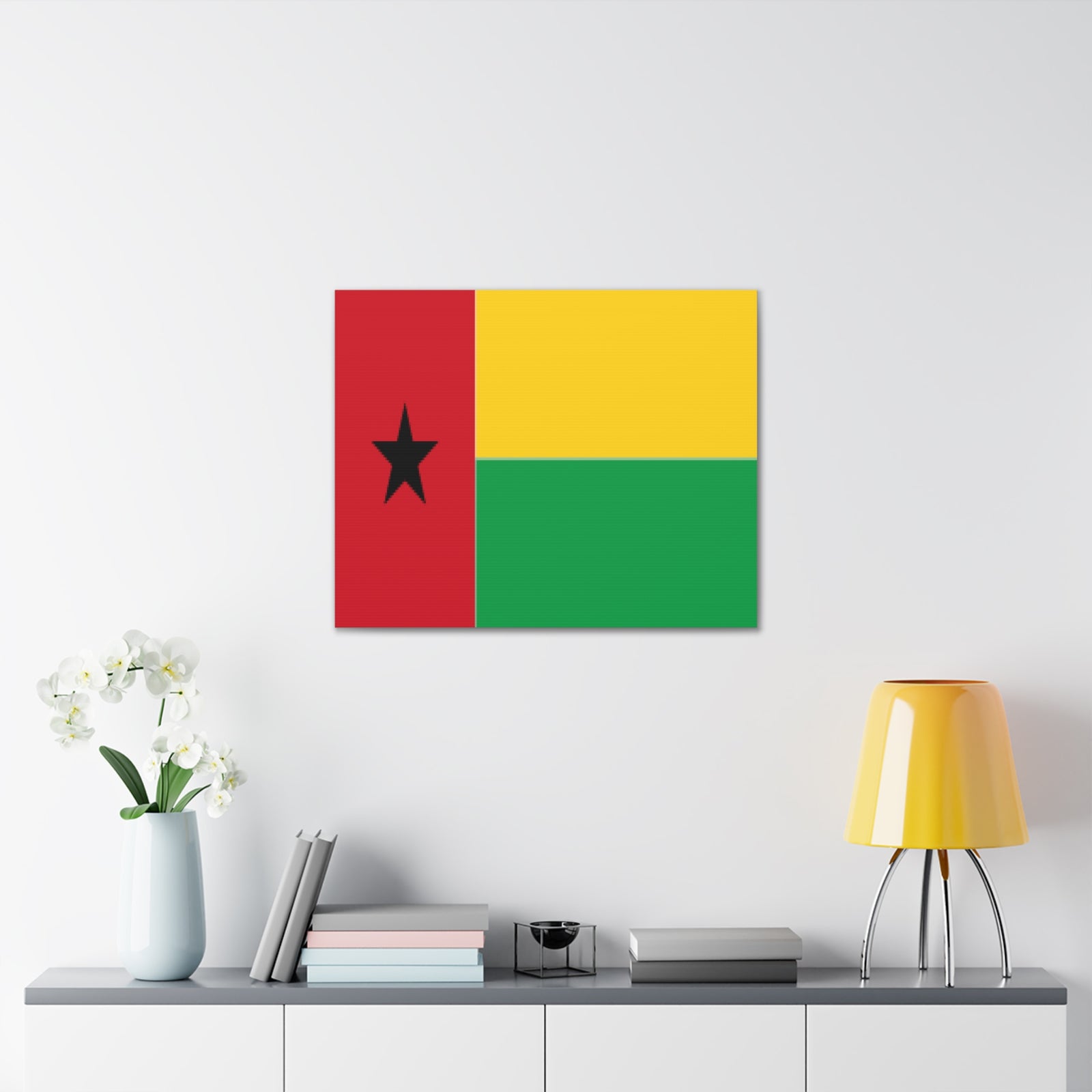 Guinea-Bissau Country Flag Canvas Vibrant Wall Art Unframed Home Decor-Express Your Love Gifts