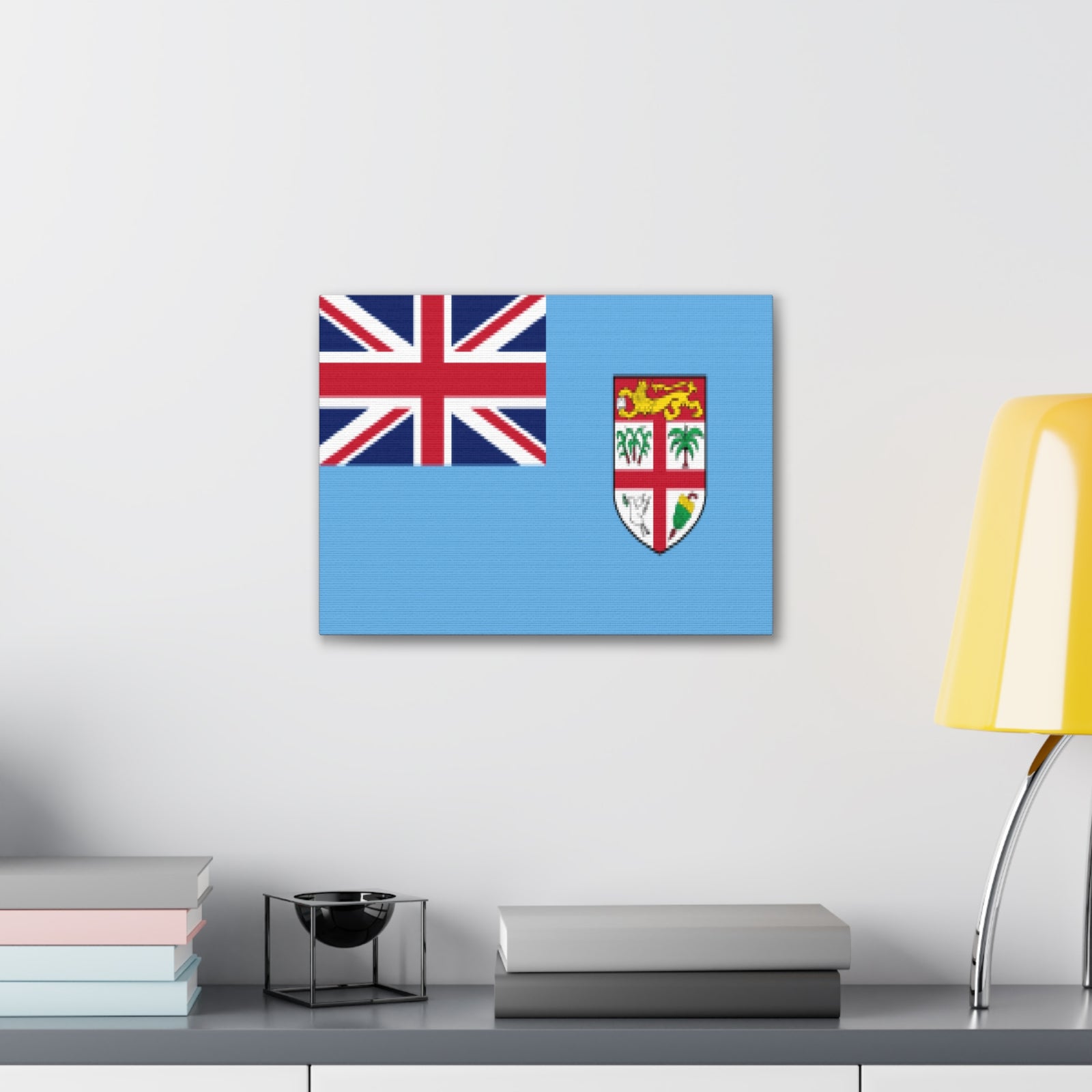 Fiji Country Flag Canvas Vibrant Wall Art Unframed Home Decor-Express Your Love Gifts