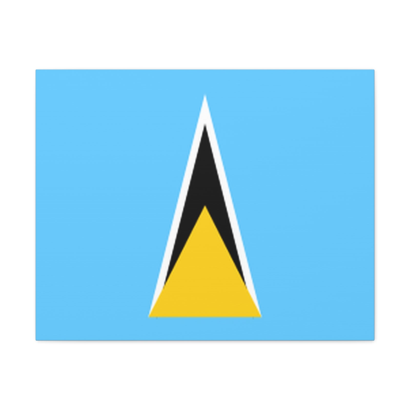 Saint Lucia Country Flag Canvas Vibrant Wall Art Unframed Home Decor-Express Your Love Gifts