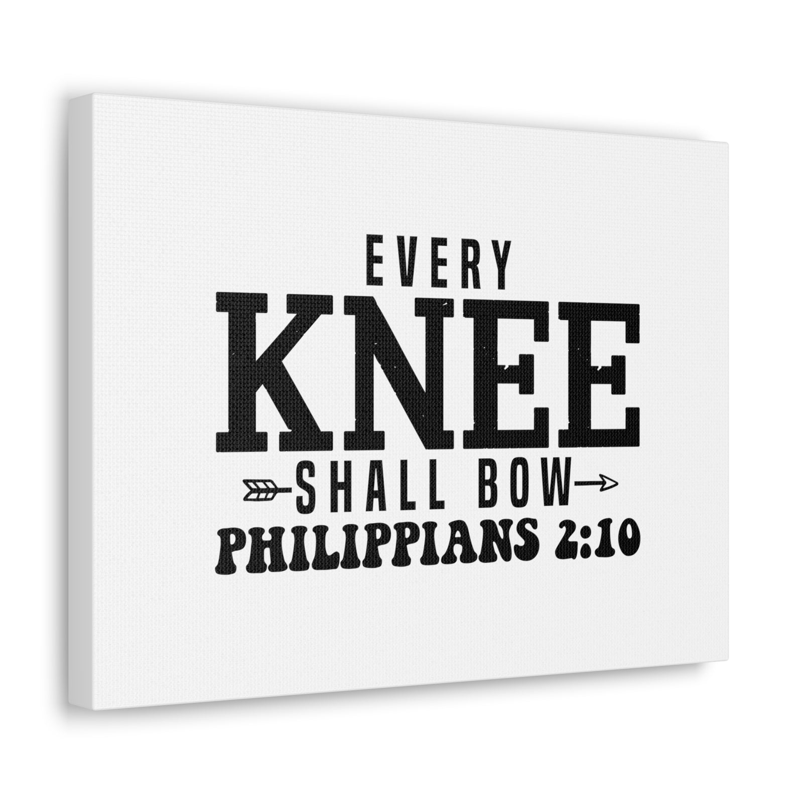 Scripture Walls Philippians 2:10 Every Knee Shall Bow Bible Verse Canvas Christian Wall Art Ready to Hang Unframed-Express Your Love Gifts