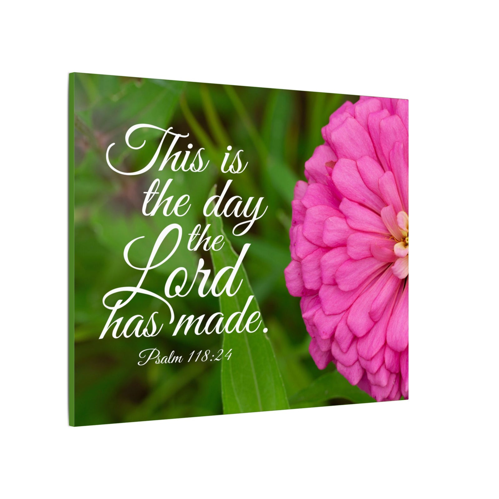 Scripture Canvas The Lord Has Made Psalm 118:24 Christian Wall Art Bible Verse Print Ready to Hang-Express Your Love Gifts