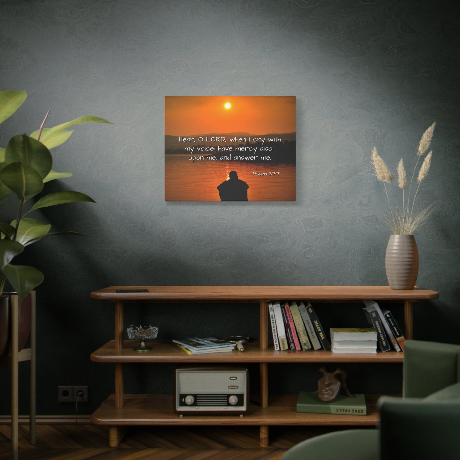 Scripture Walls Have Mercy Psalm 27:7 Bible Verse Canvas Christian Wall Art Ready to Hang-Express Your Love Gifts