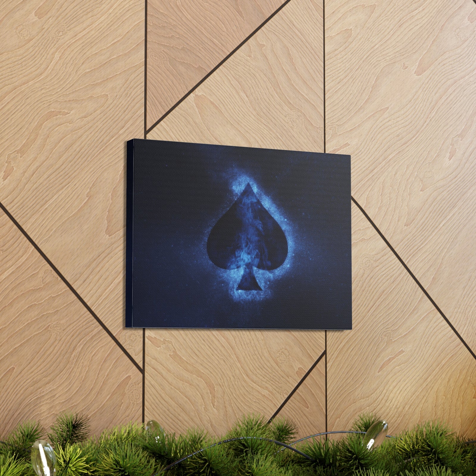 Abstract Spades Playing Card Canvas Wall Art for Home Decor Ready-to-Hang-Express Your Love Gifts