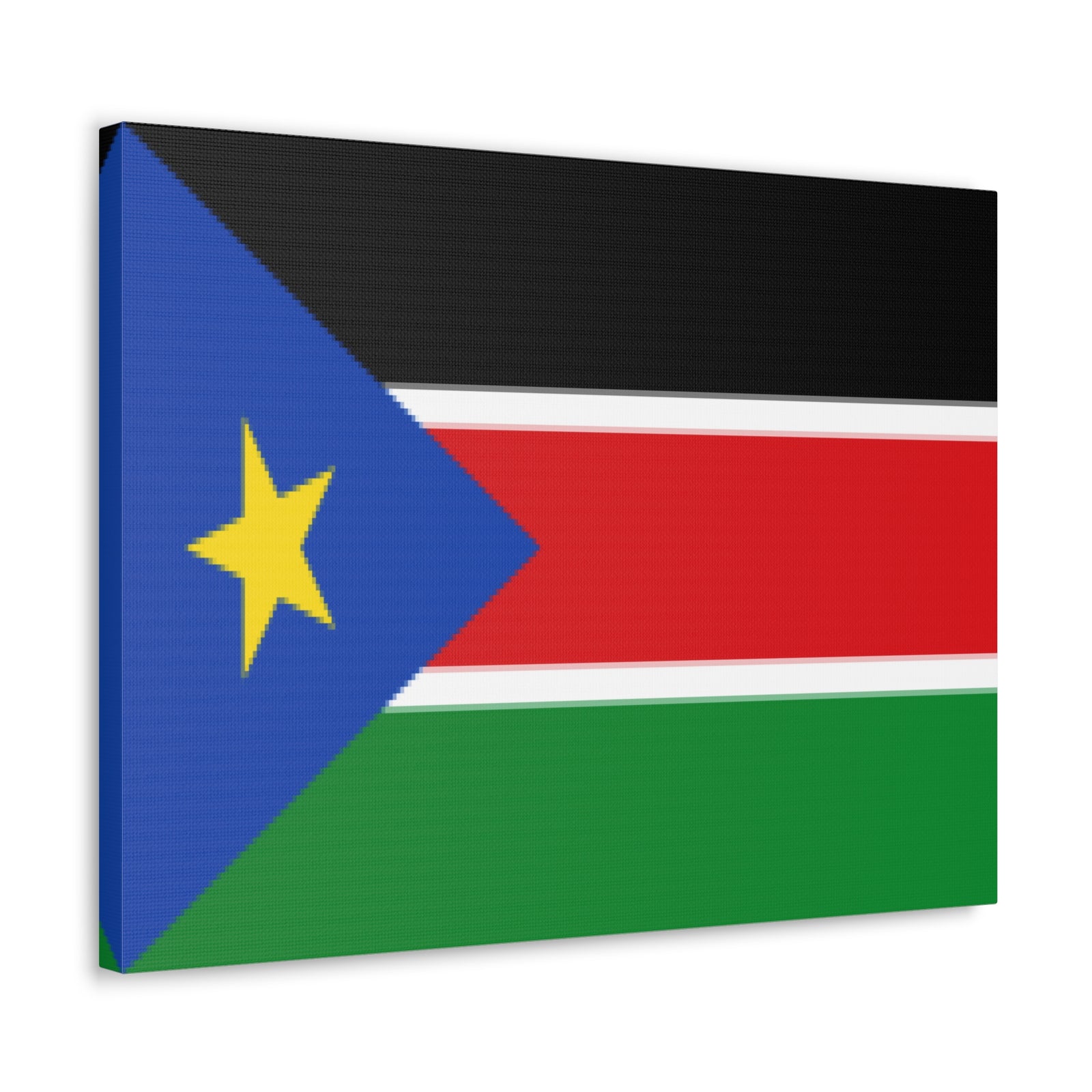 South Sudan Country Flag Canvas Vibrant Wall Art Unframed Home Decor-Express Your Love Gifts
