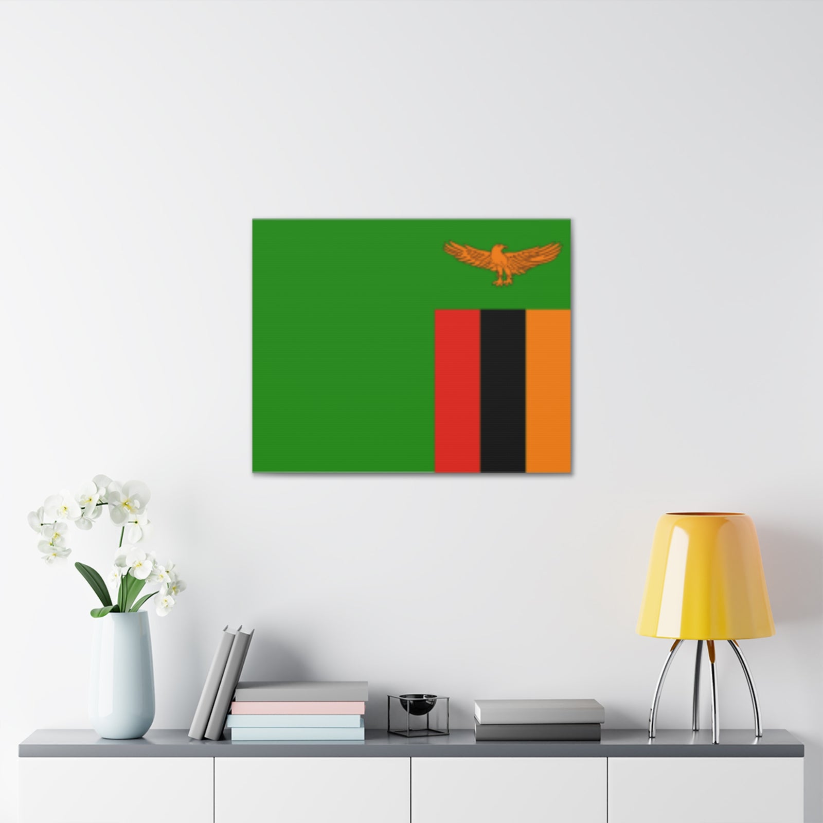 Zambia Country Flag Canvas Vibrant Wall Art Unframed Home Decor-Express Your Love Gifts