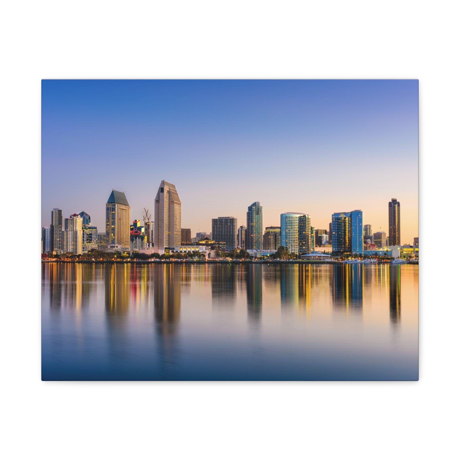 San Diego Daytime Skyline Canvas Artwork High-Quality Breathtaking Stunning Cityscape for Home Decor Ready to Hang-Express Your Love Gifts