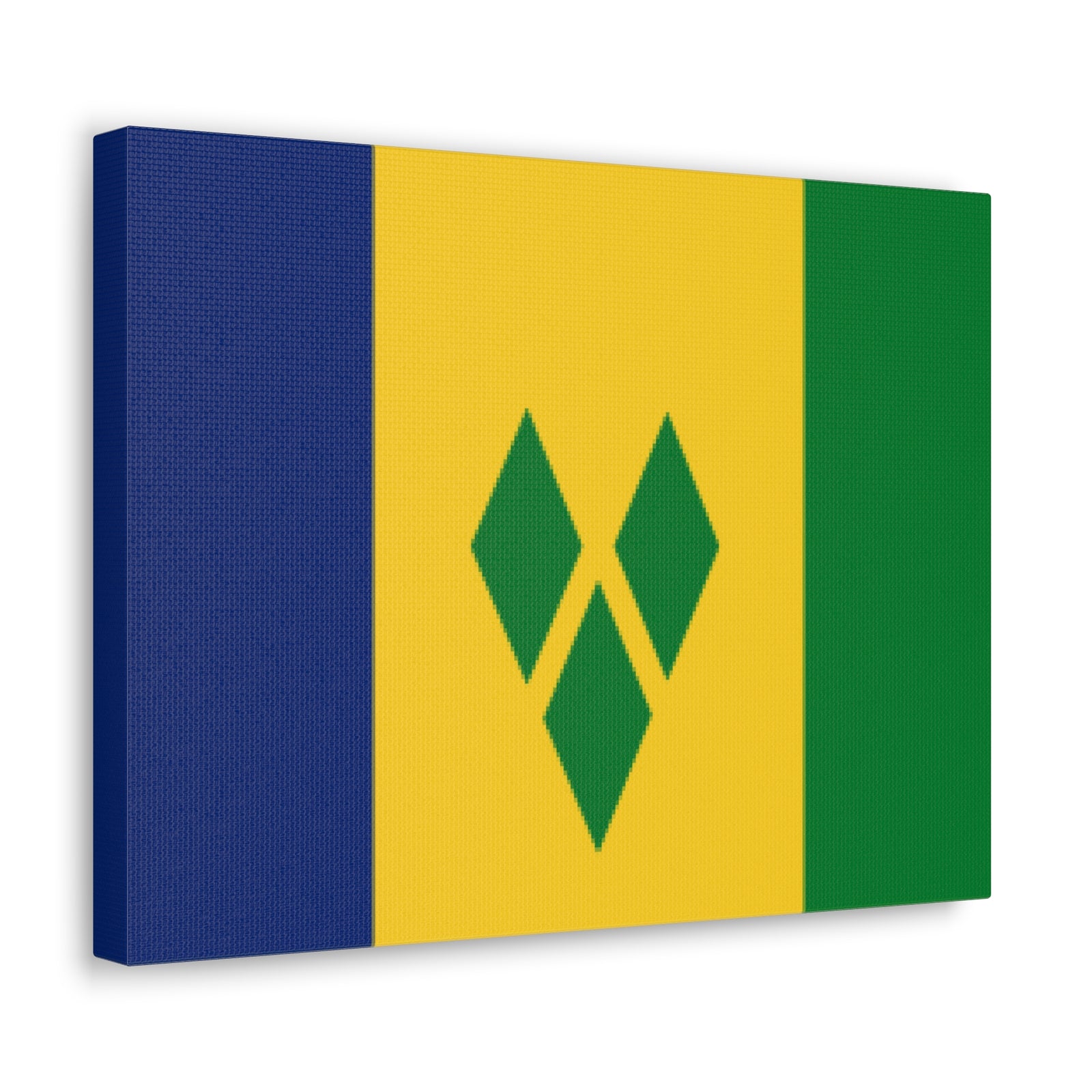 Saint Vincent and the Grenadines Country Flag Canvas Vibrant Wall Art Unframed Home Decor-Express Your Love Gifts
