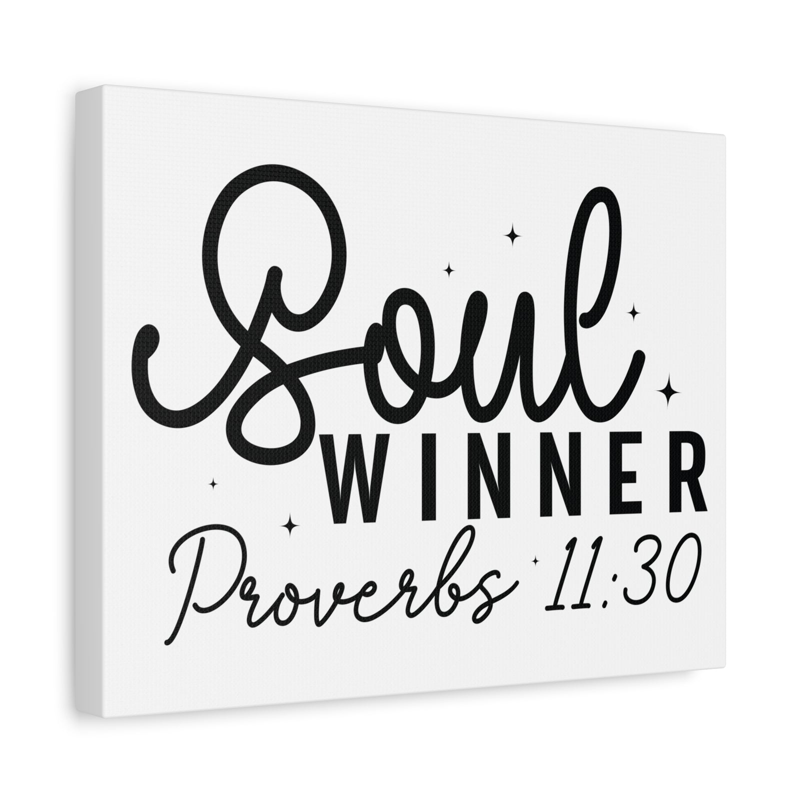 Scripture Walls Proverbs 11:30 Soul Winner Bible Verse Canvas Christian Wall Art Ready to Hang Unframed-Express Your Love Gifts