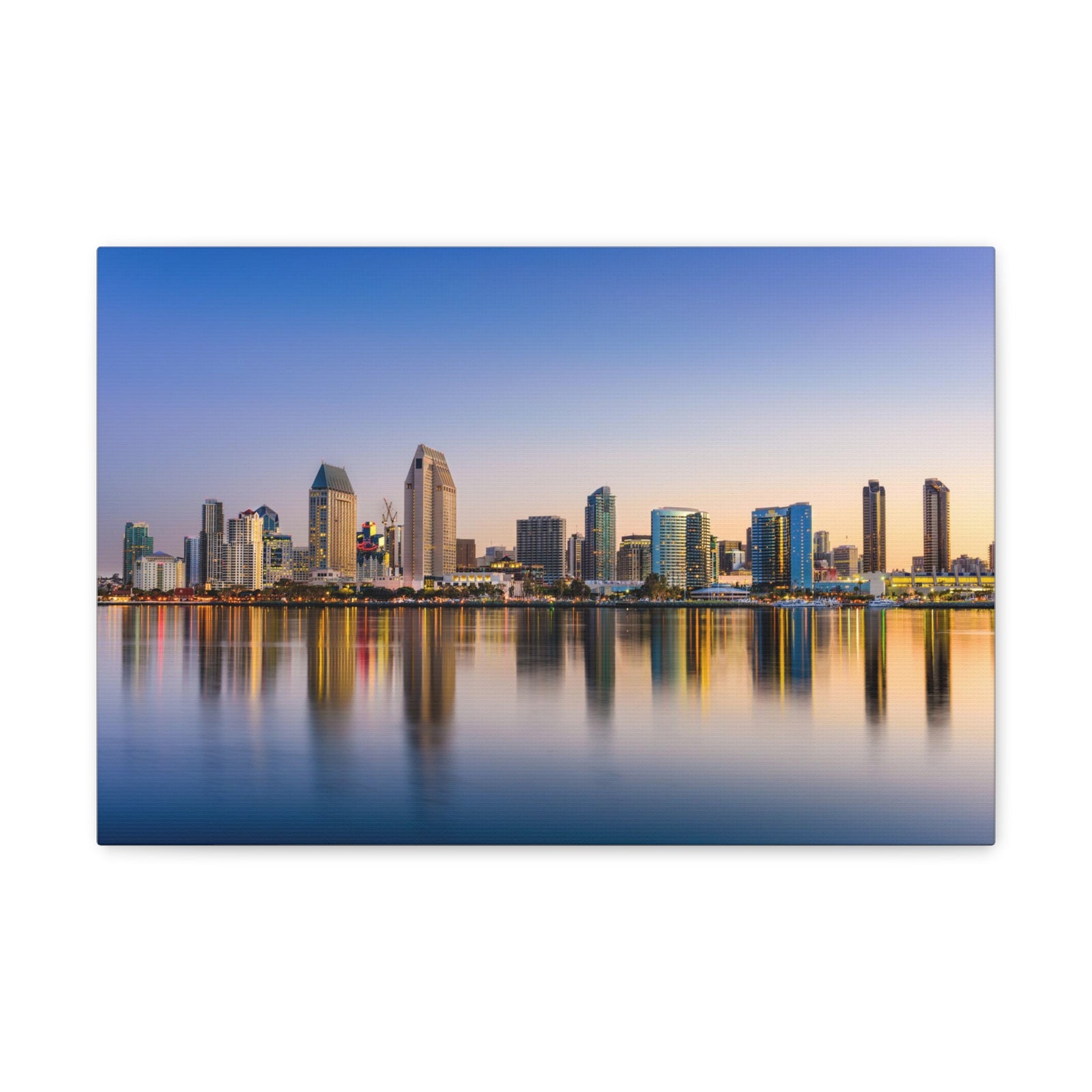 San Diego Daytime Skyline Canvas Artwork High-Quality Breathtaking Stunning Cityscape for Home Decor Ready to Hang-Express Your Love Gifts