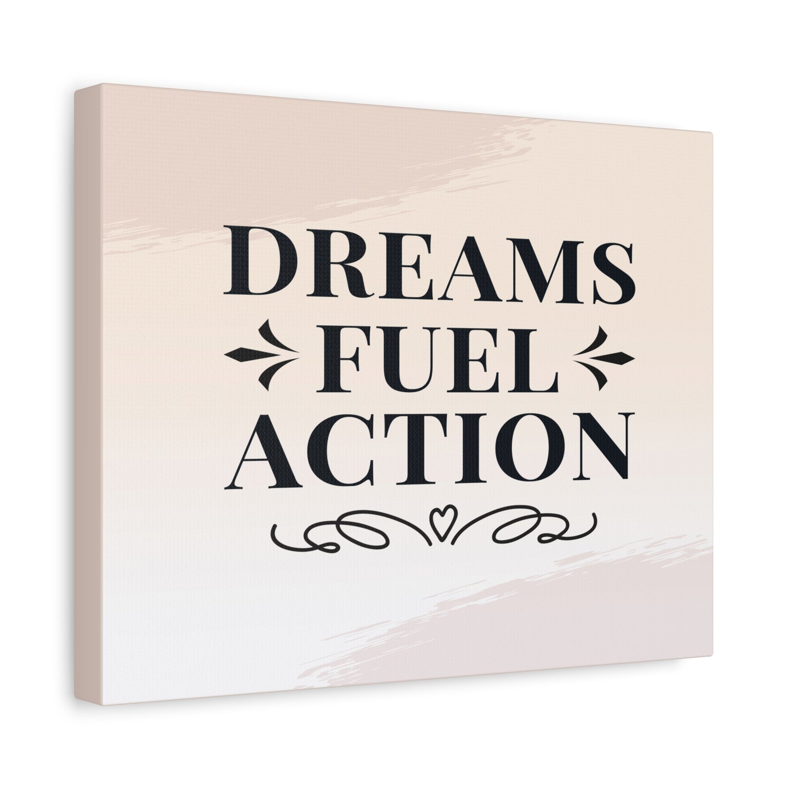 Dreams Fuel Action Inspirational Motivational Quote Canvas Wall Art for Home Decor Ready-to-Hang-Express Your Love Gifts