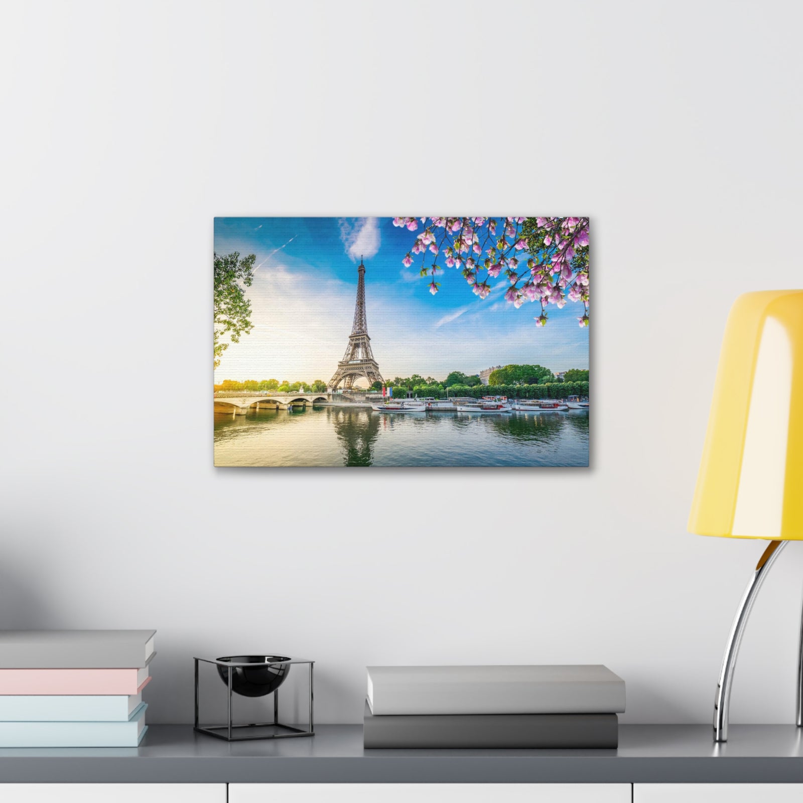 Fantastic View Eiffel Tower France Canvas Artwork High-Quality Breathtaking French City for Home Decor Ready to Hang-Express Your Love Gifts