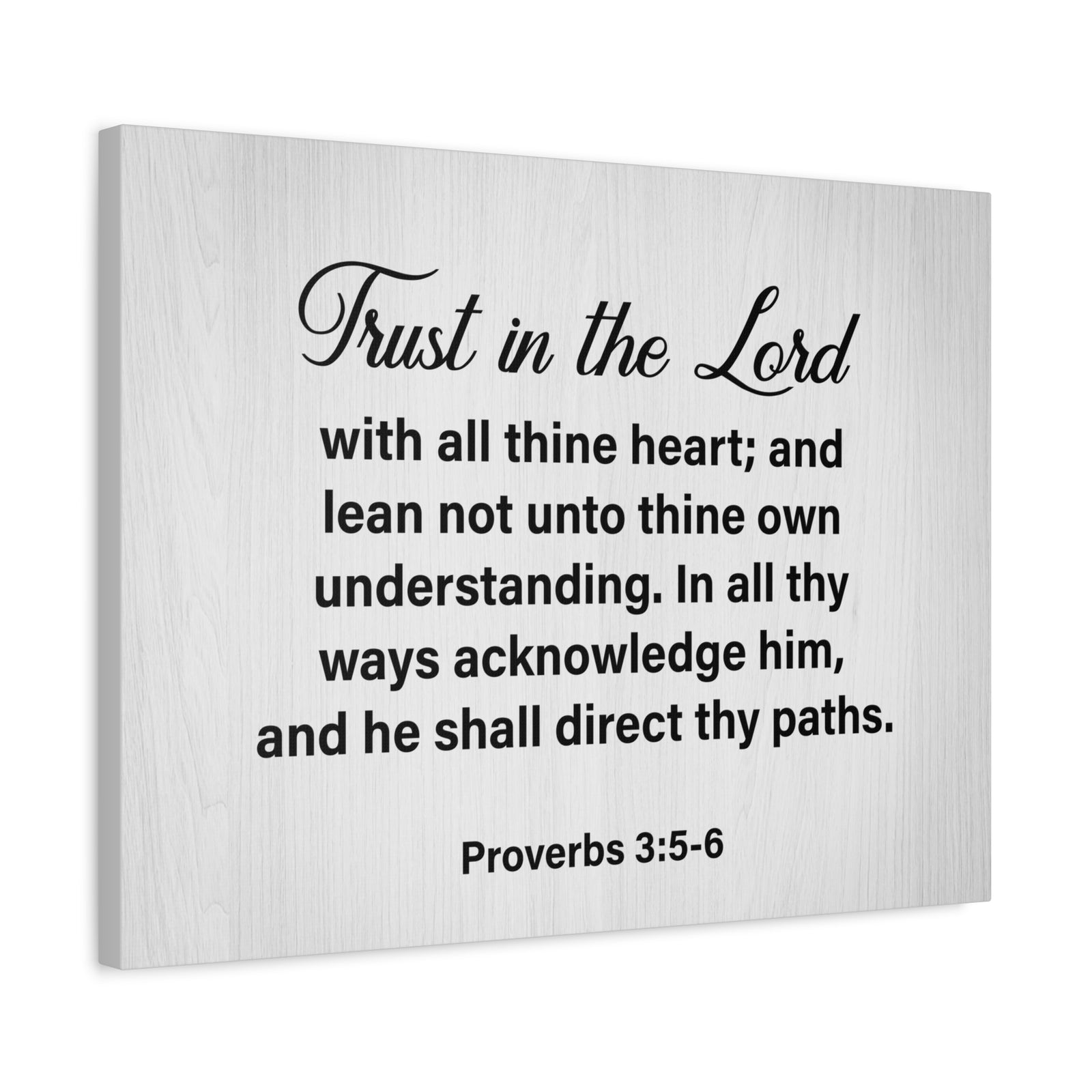 Bible Verse Canvas Trust in the Lord Proverbs 3:5-6 Wall Art Christian Home Decor-Express Your Love Gifts