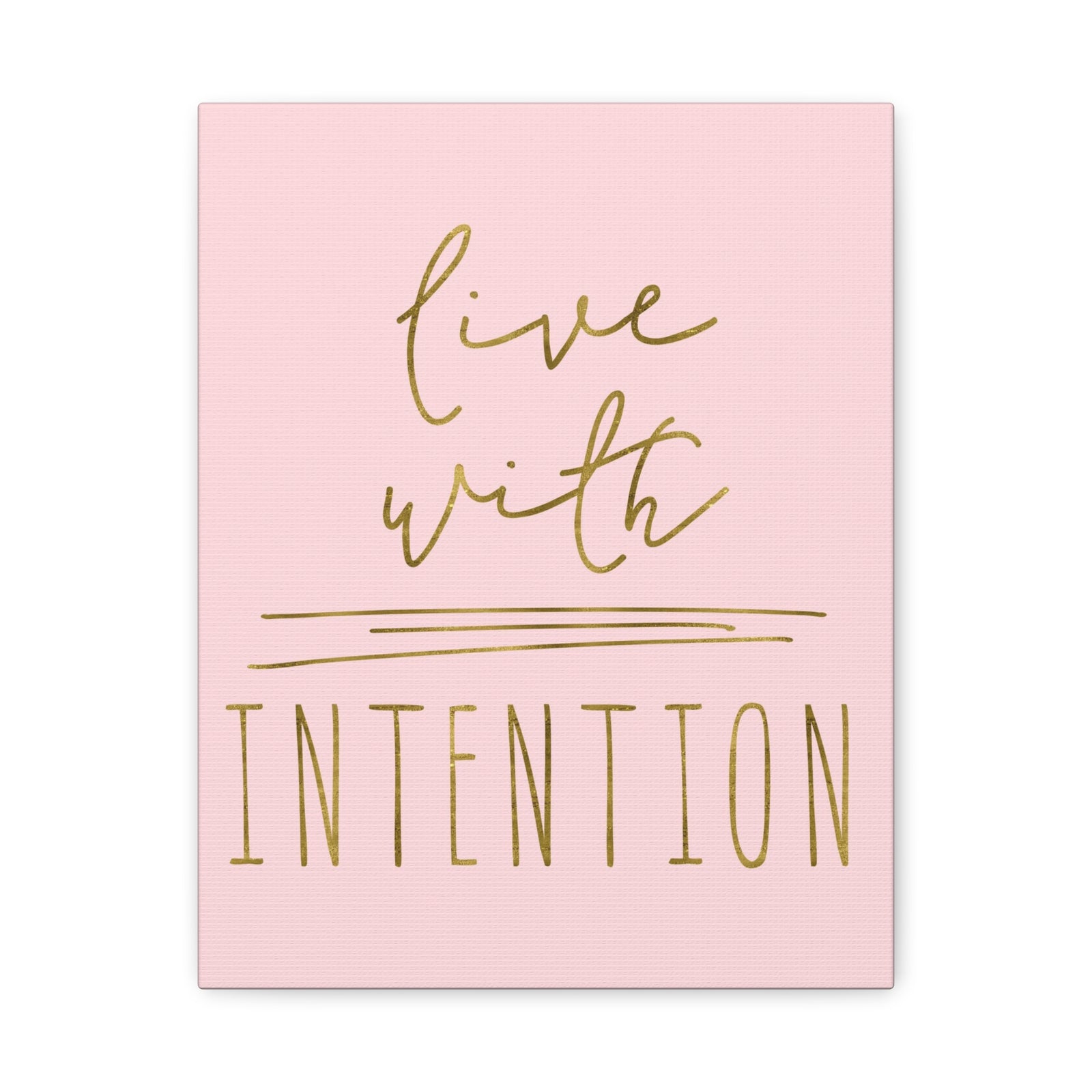Inspirational Wall Art Live With Intention Motivation Wall Decor for Home Office Gym Inspiring Success Quote Print Ready to Hang-Express Your Love Gifts