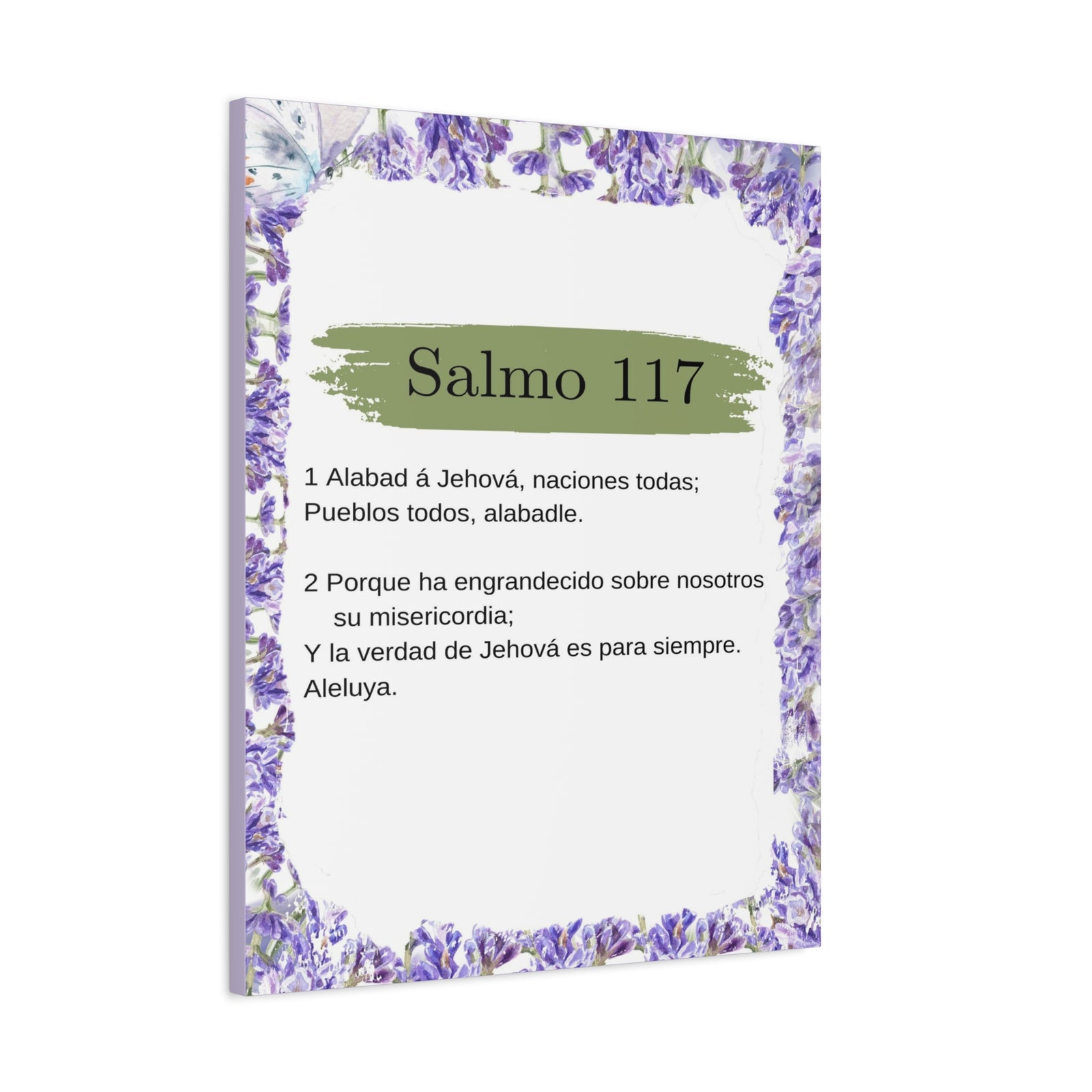 Salmo 117 Impresión De Arte Cristiano en la Pared Lista Para Colgar-Express Your Love Gifts