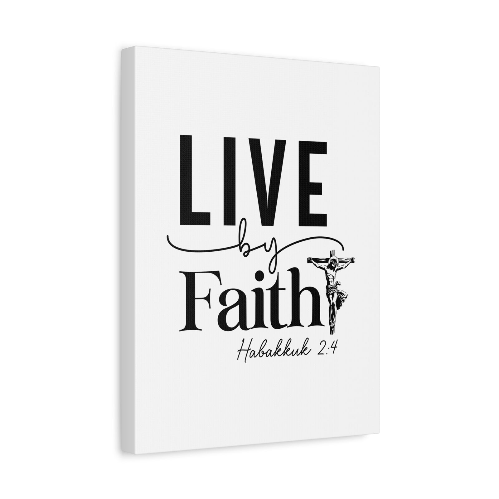 Scripture Walls Scripture Walls Live By Faith Bible Verse Canvas Christian Wall Art Ready to Hang Unframed-Express Your Love Gifts