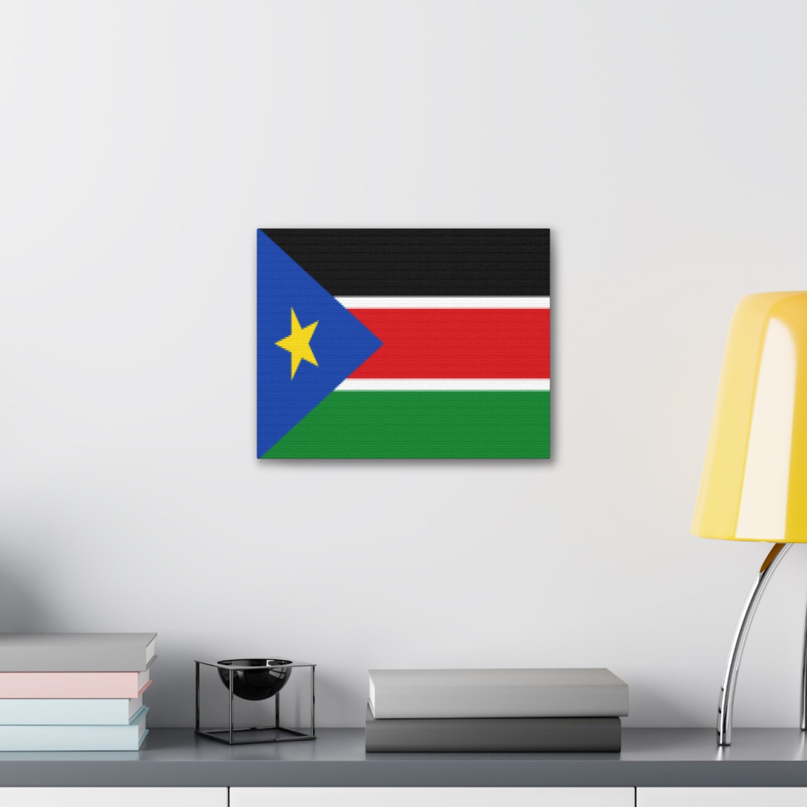 South Sudan Country Flag Canvas Vibrant Wall Art Unframed Home Decor-Express Your Love Gifts