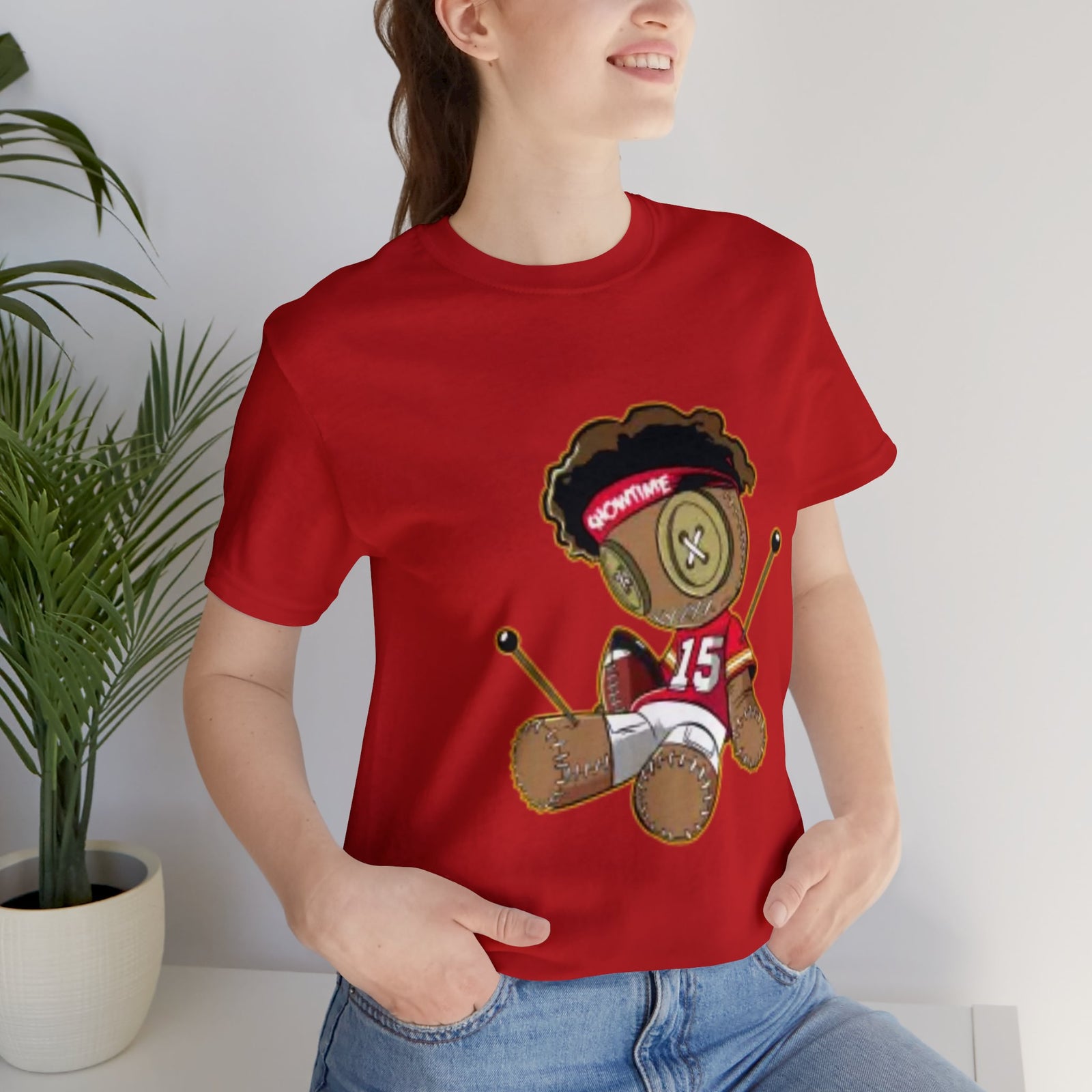 I Hate Mahomes QB Voodoo Doll T-Shirt Kansas City Loses Comfy Cotton Unisex-Express Your Love Gifts