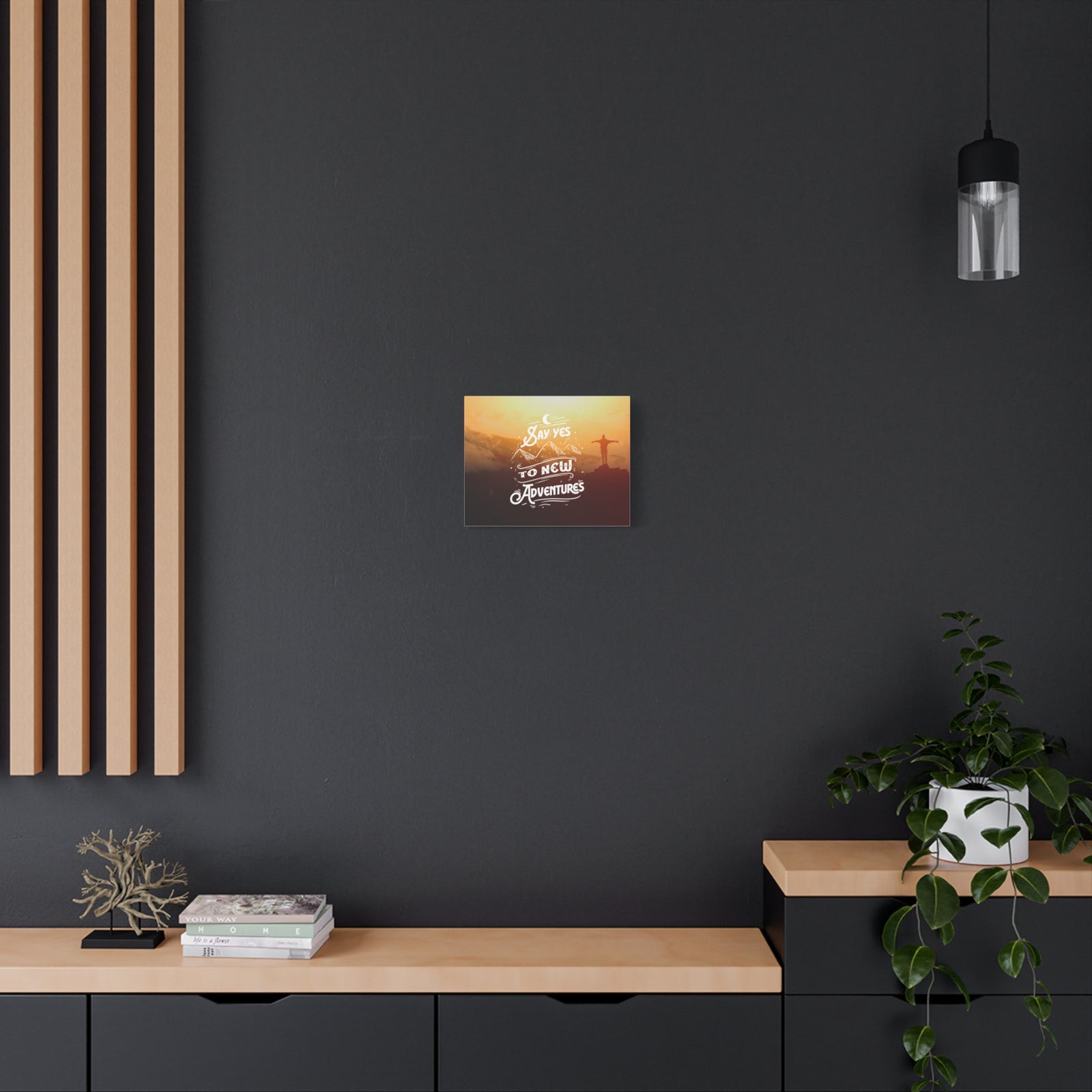 Inspirational Quote Canvas New Adventures Wall Art Motivational Motto Inspiring Prints Artwork Decor Ready to Hang-Express Your Love Gifts