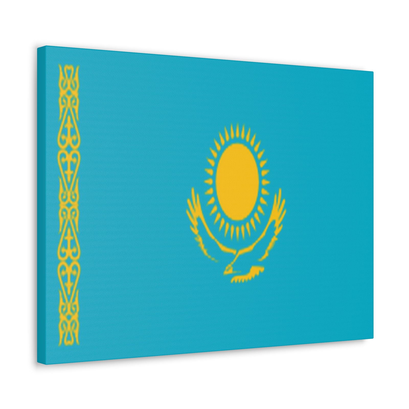 Kazakhstan Country Flag Canvas Vibrant Wall Art Unframed Home Decor-Express Your Love Gifts