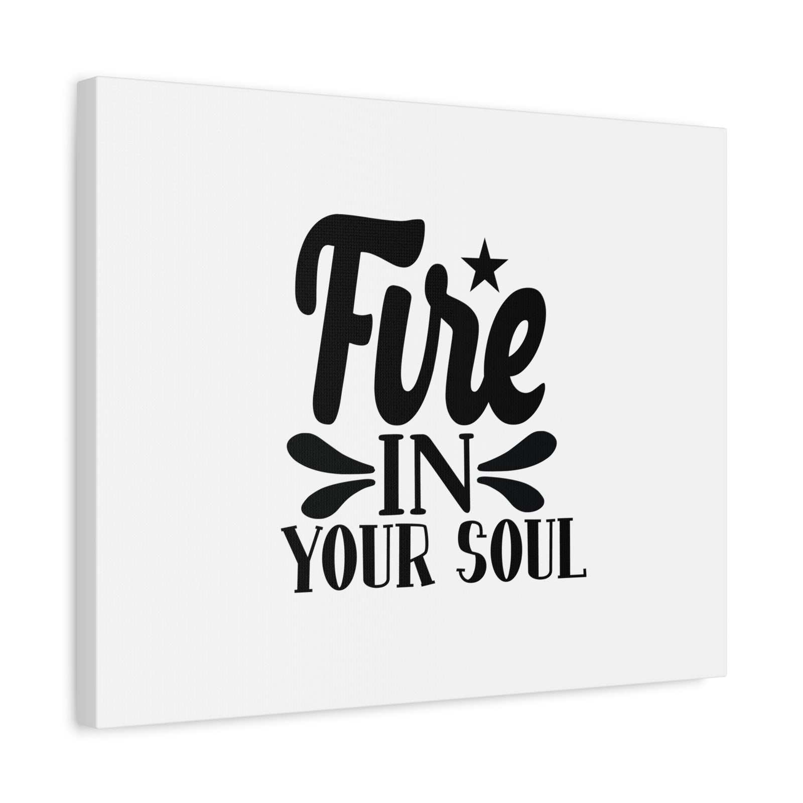 Scripture Canvas Fire In Your Soul Psalm 39:3 Christian Wall Art Bible Verse Print Ready to Hang-Express Your Love Gifts