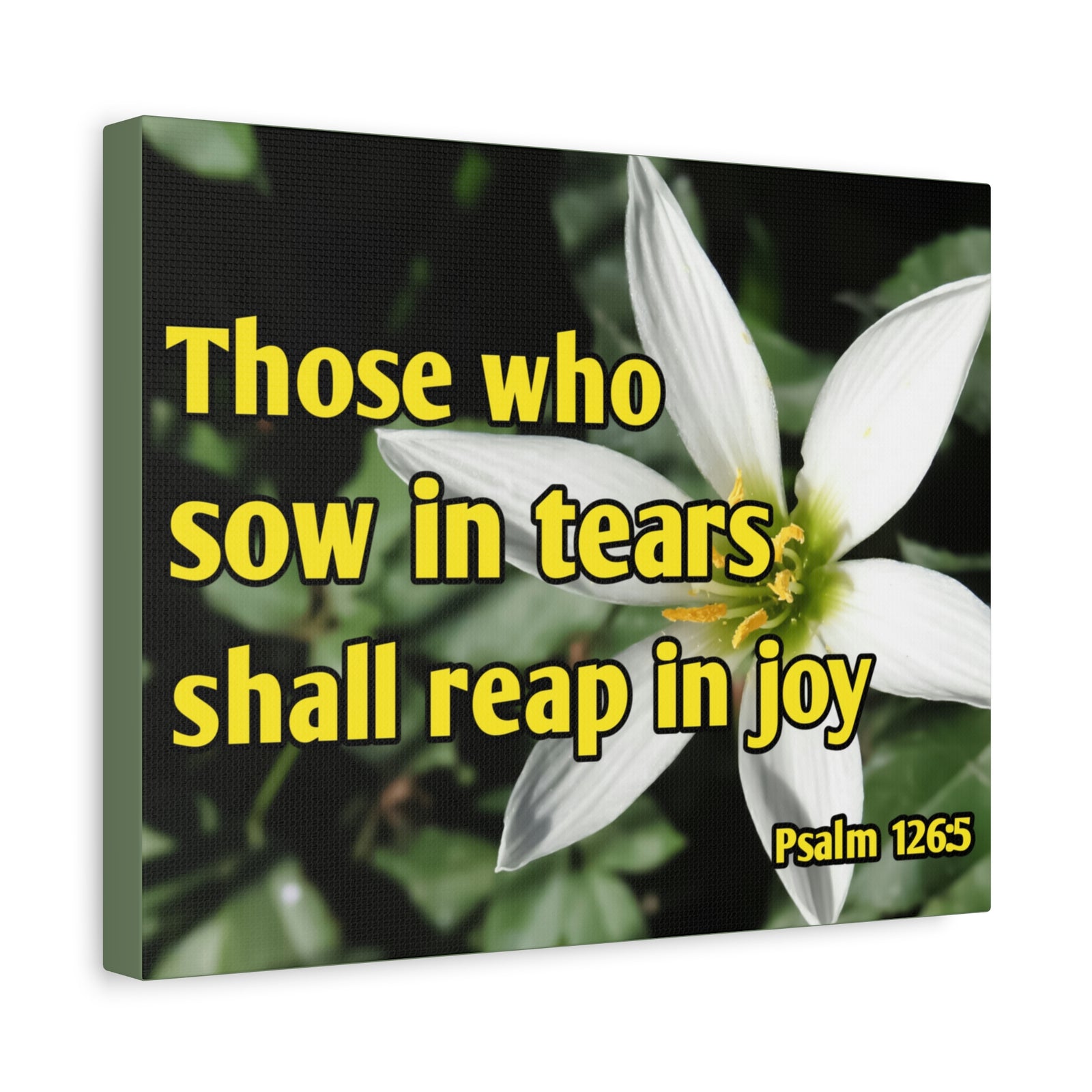 Scripture Walls Shall Reap In Joy Psalm 126:5 Bible Verse Canvas Christian Wall Art Ready to Hang-Express Your Love Gifts
