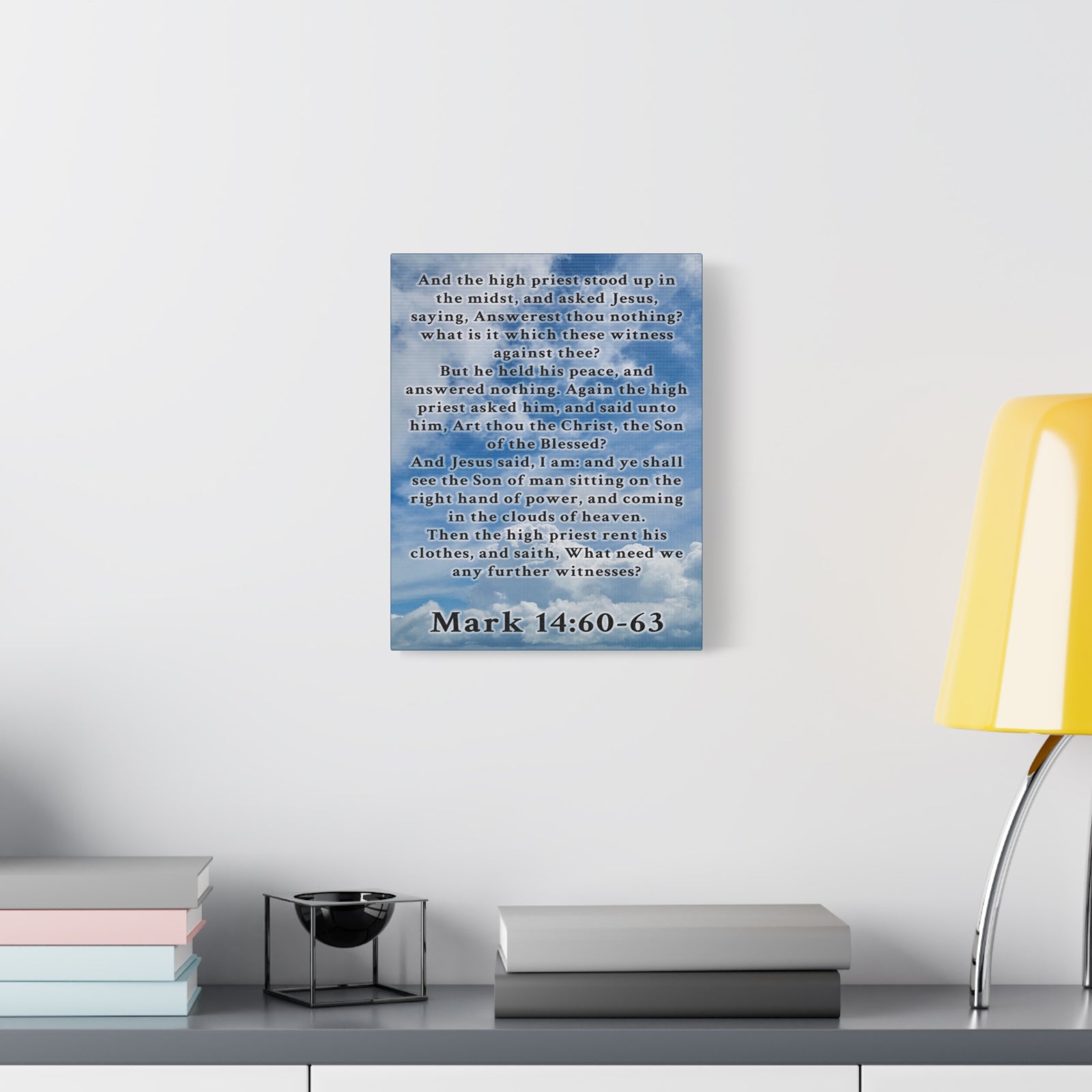 Scripture Walls Mark 14:60-63 KJV Christian Wall Art Print Ready to Hang Unframed-Express Your Love Gifts
