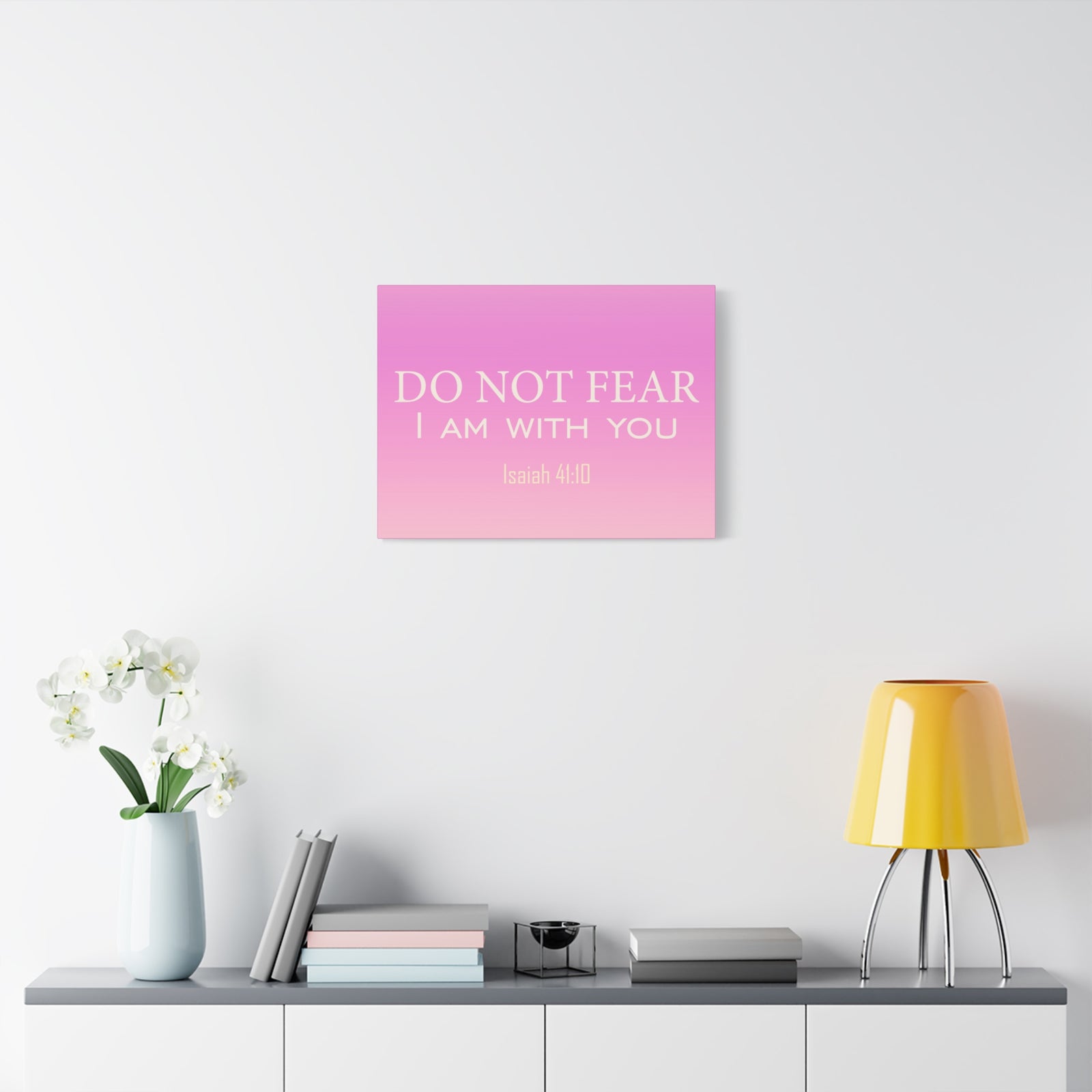 Scripture Canvas I Am With You Isaiah 41:10 Christian Wall Art Bible Verse Print Ready to Hang-Express Your Love Gifts