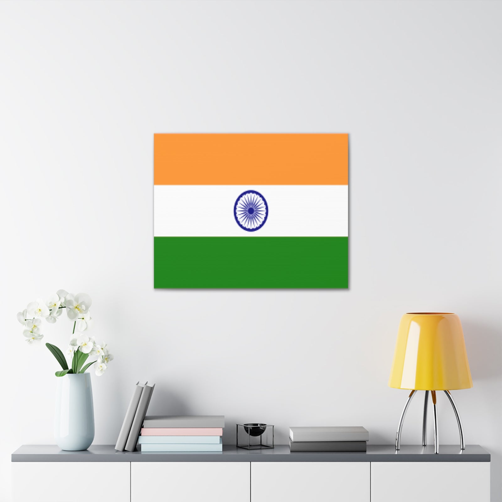 India Country Flag Canvas Vibrant Wall Art Unframed Home Decor-Express Your Love Gifts