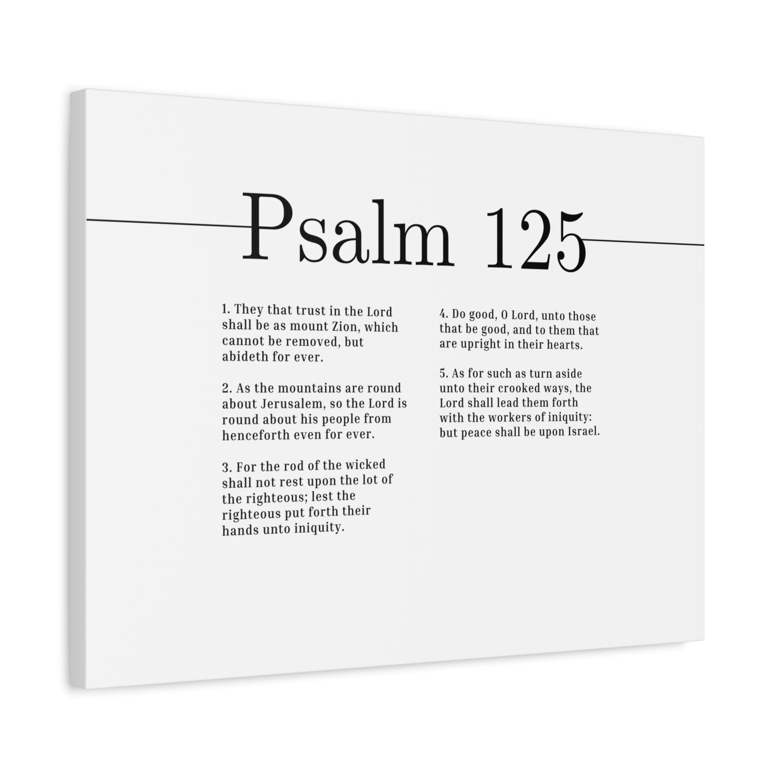 Scripture Canvas Do Good, O Lord Psalm 125 Christian Wall Art Bible Verse Print Ready to Hang-Express Your Love Gifts