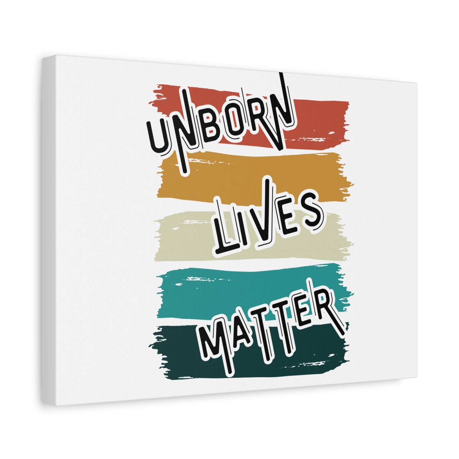 Scripture Walls Unborn Lives Matter Psalm 127:3 Rainbow Bible Verse Canvas Christian Wall Art Ready to Hang-Express Your Love Gifts