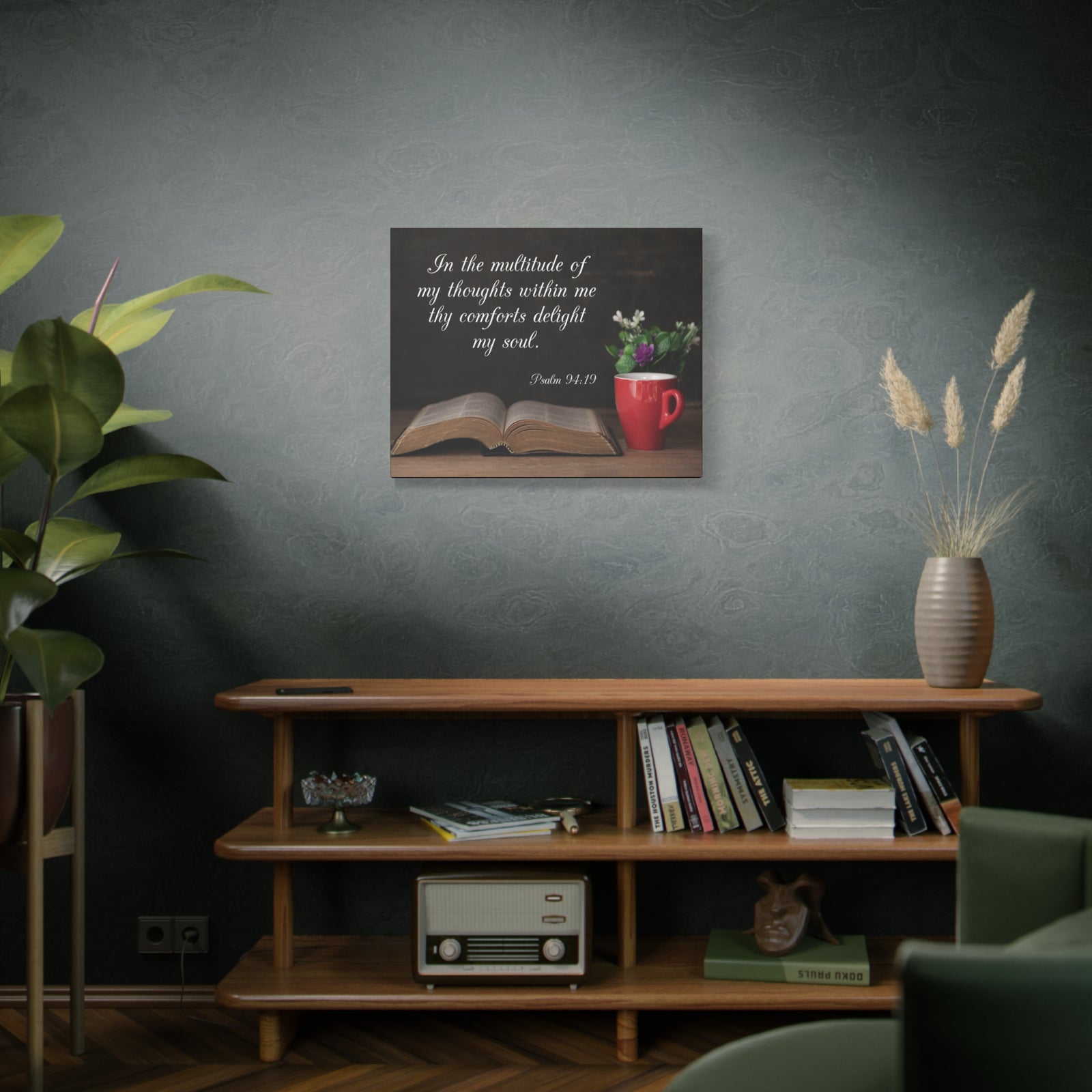 Bible Verse Canvas Delight My Soul Psalm 94:19 Wall Art Christian Home Decor-Express Your Love Gifts