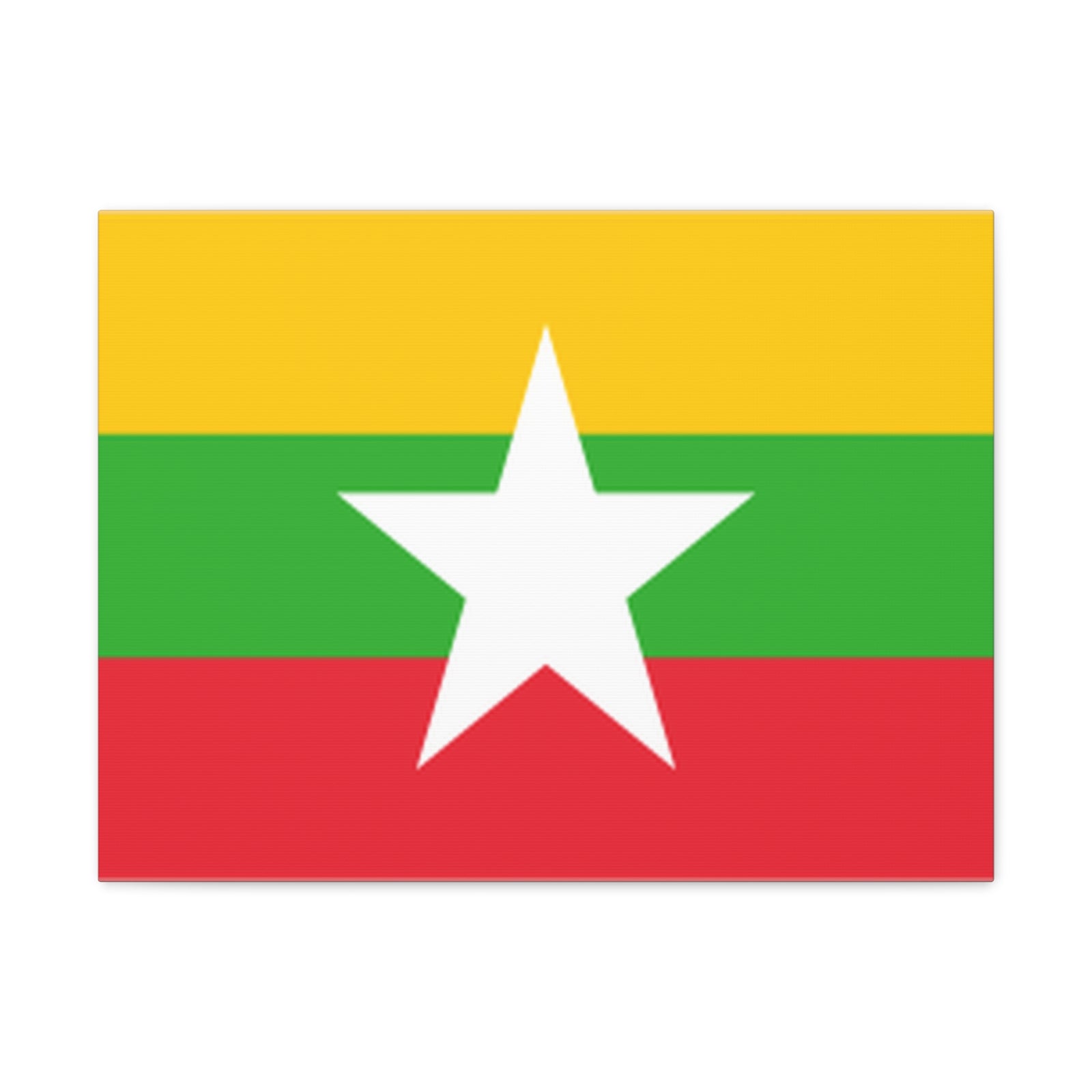 Myanmar Country Flag Canvas Vibrant Wall Art Unframed Home Decor-Express Your Love Gifts
