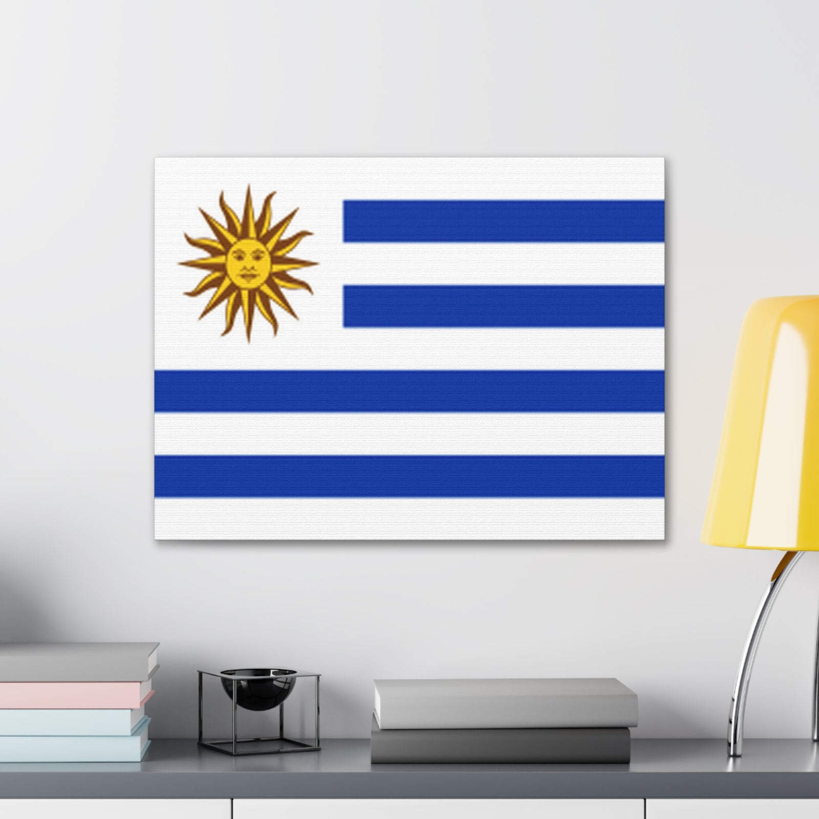 Uruguay Country Flag Canvas Vibrant Wall Art Unframed Home Decor-Express Your Love Gifts