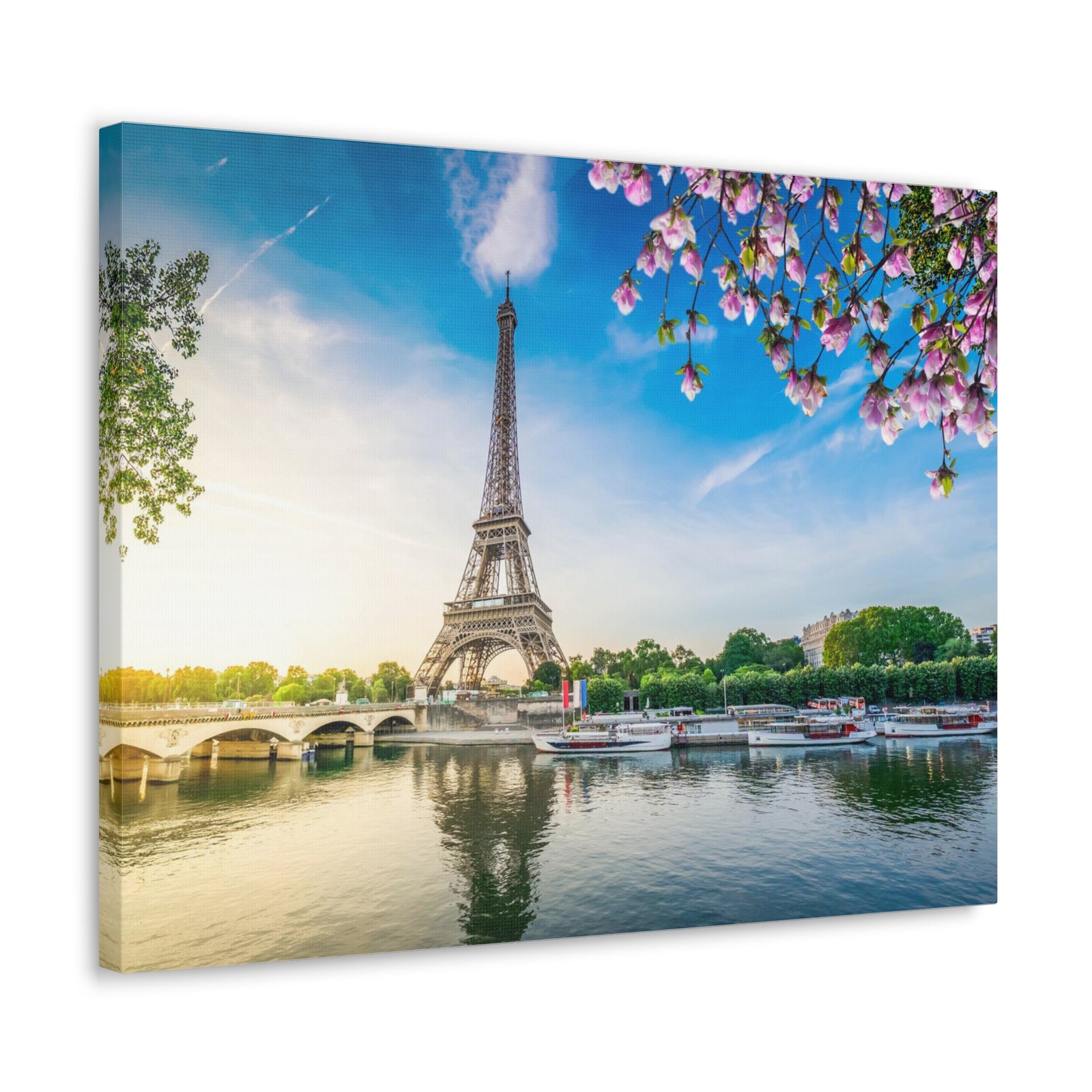 Fantastic View Eiffel Tower France Canvas Artwork High-Quality Breathtaking French City for Home Decor Ready to Hang-Express Your Love Gifts