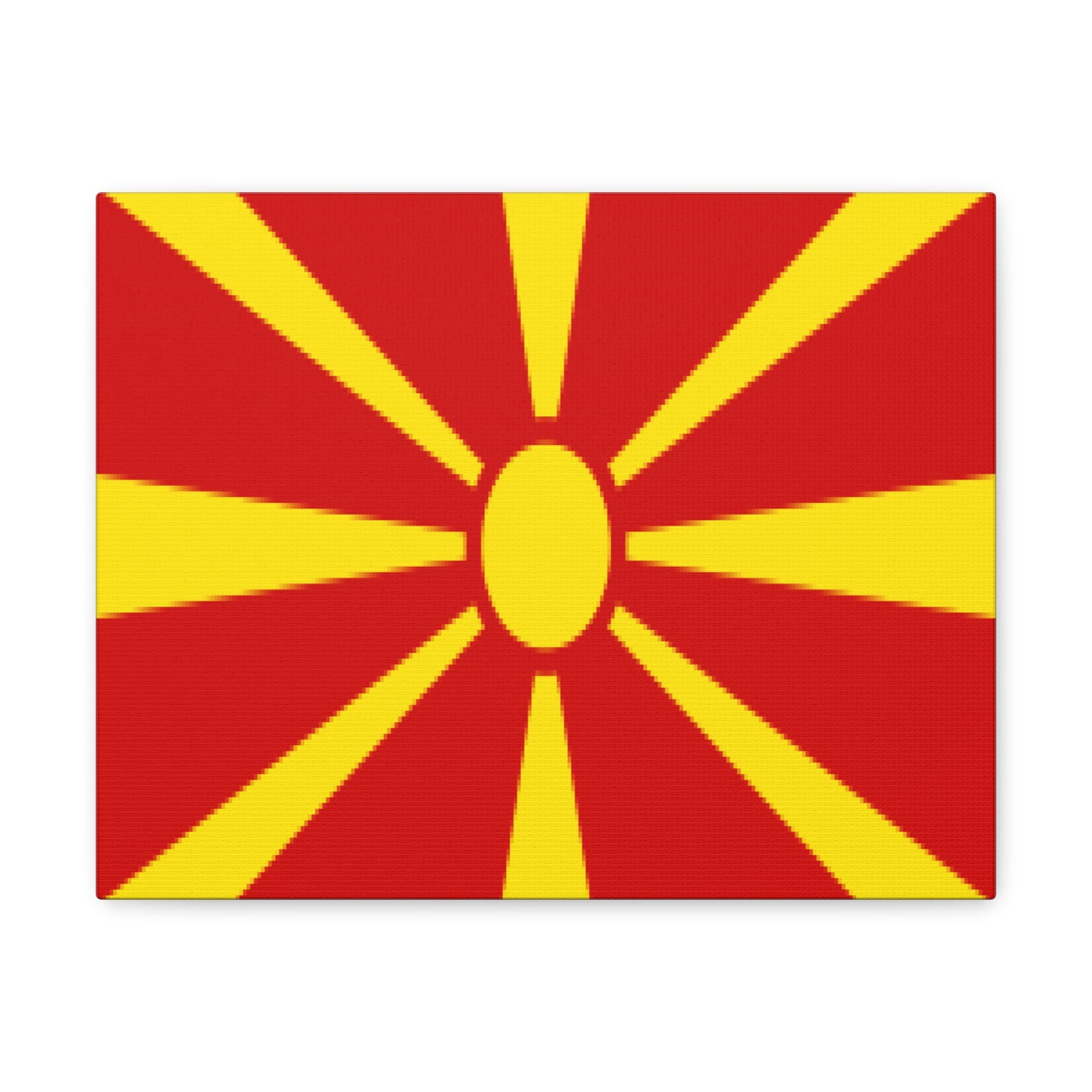 North Macedonia Country Flag Canvas Vibrant Wall Art Unframed Home Decor-Express Your Love Gifts